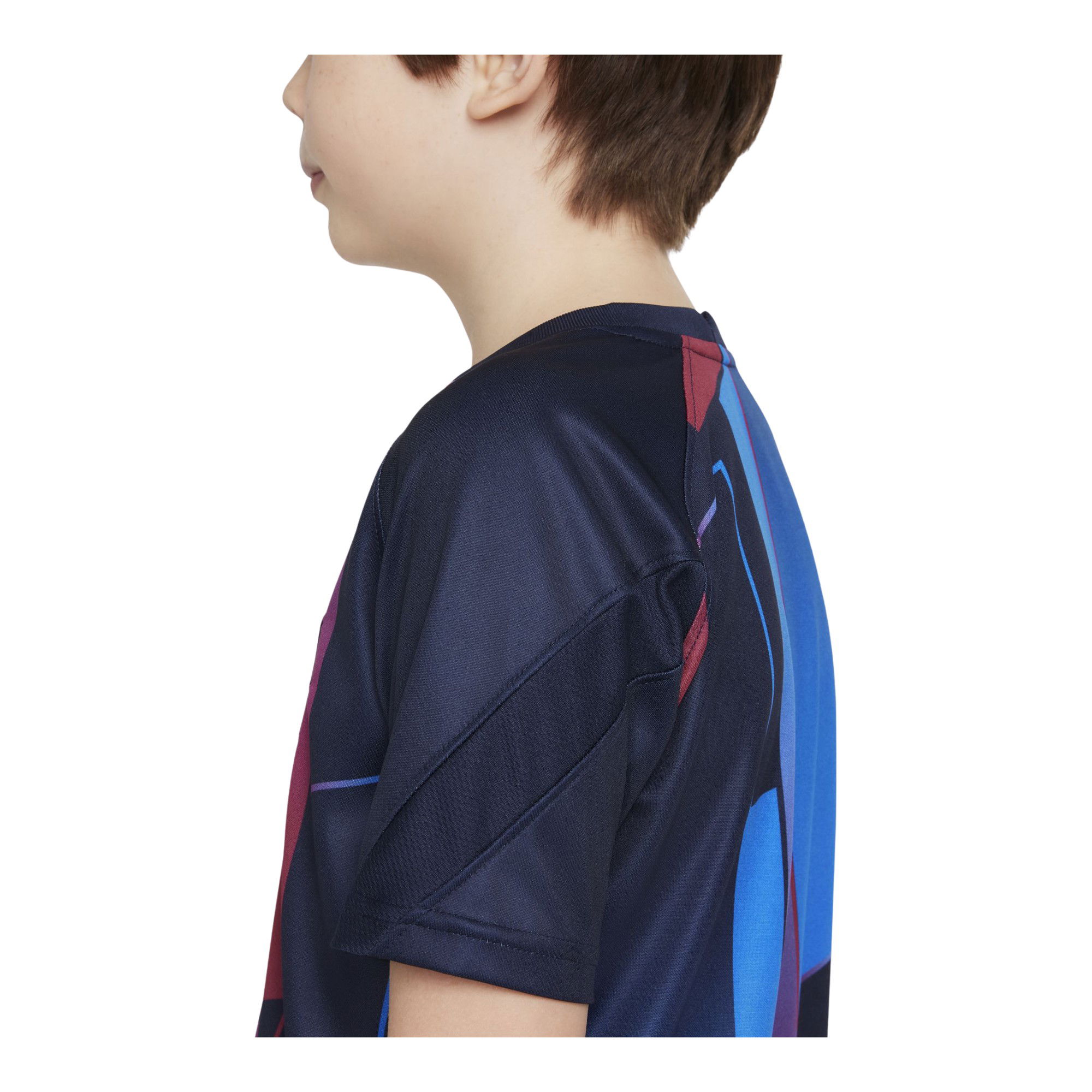 Nike FC Barcelona Pre-Match Short-Sleeve (Boys') Çocuk Tişört