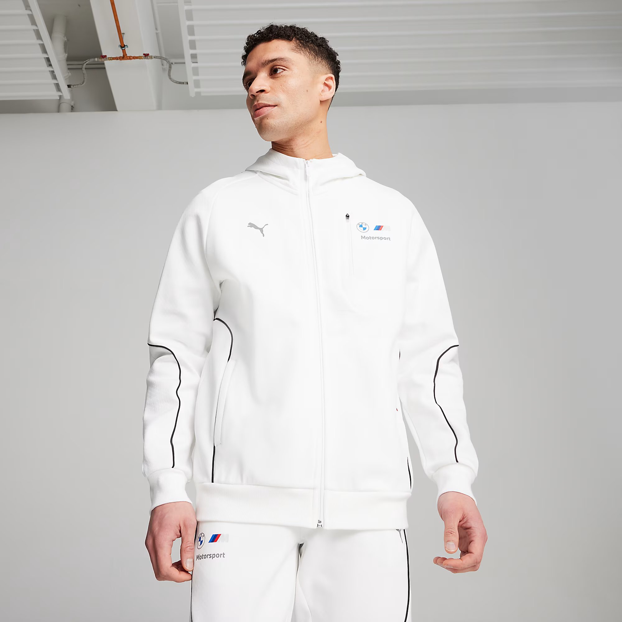 Puma Sportswear BMW M Motorsport FW24 Full-Zip Hoodie Erkek Sweatshirt