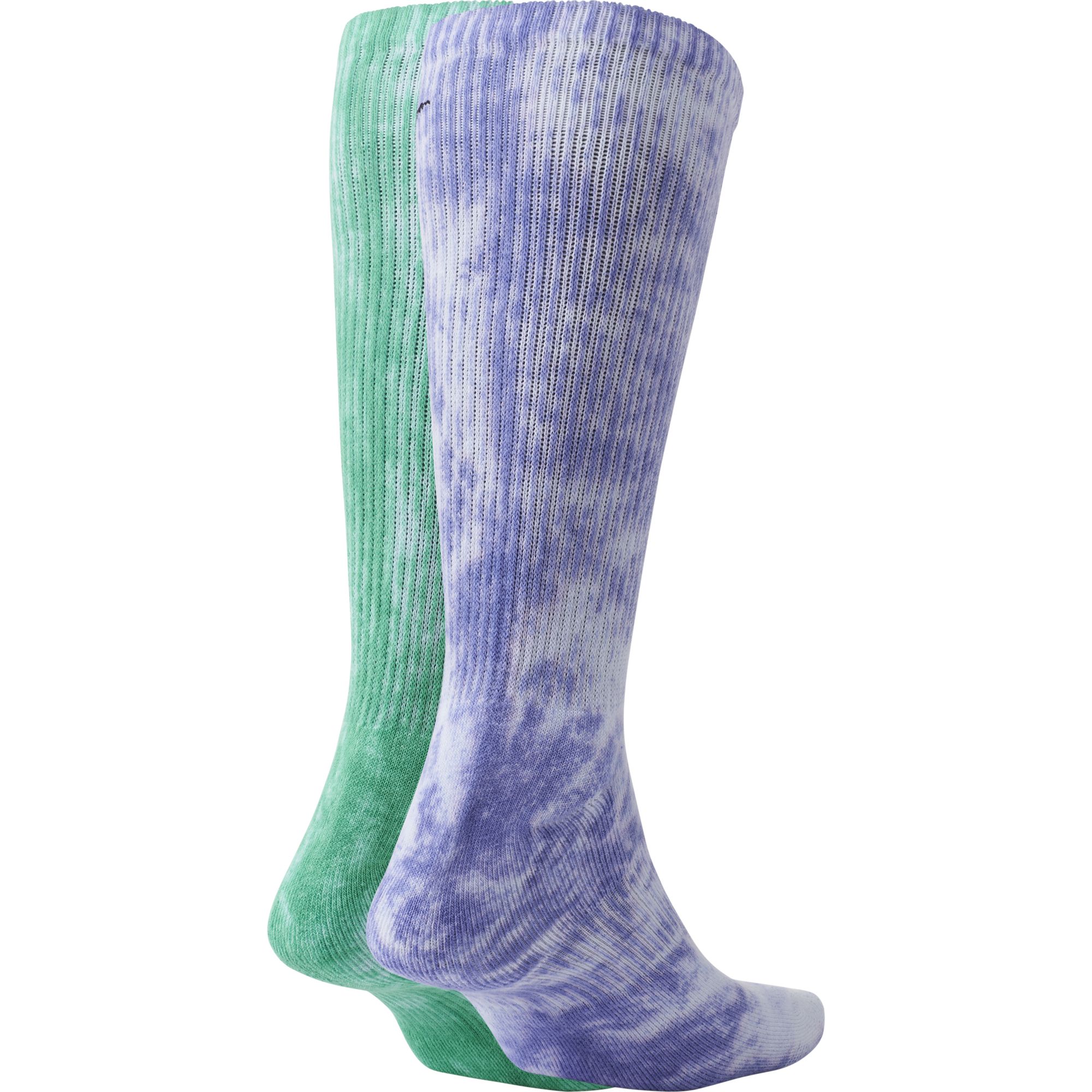 Nike Everyday Plus Cushioned Tie-Dye Crew (2 Pairs) Unisex Çorap