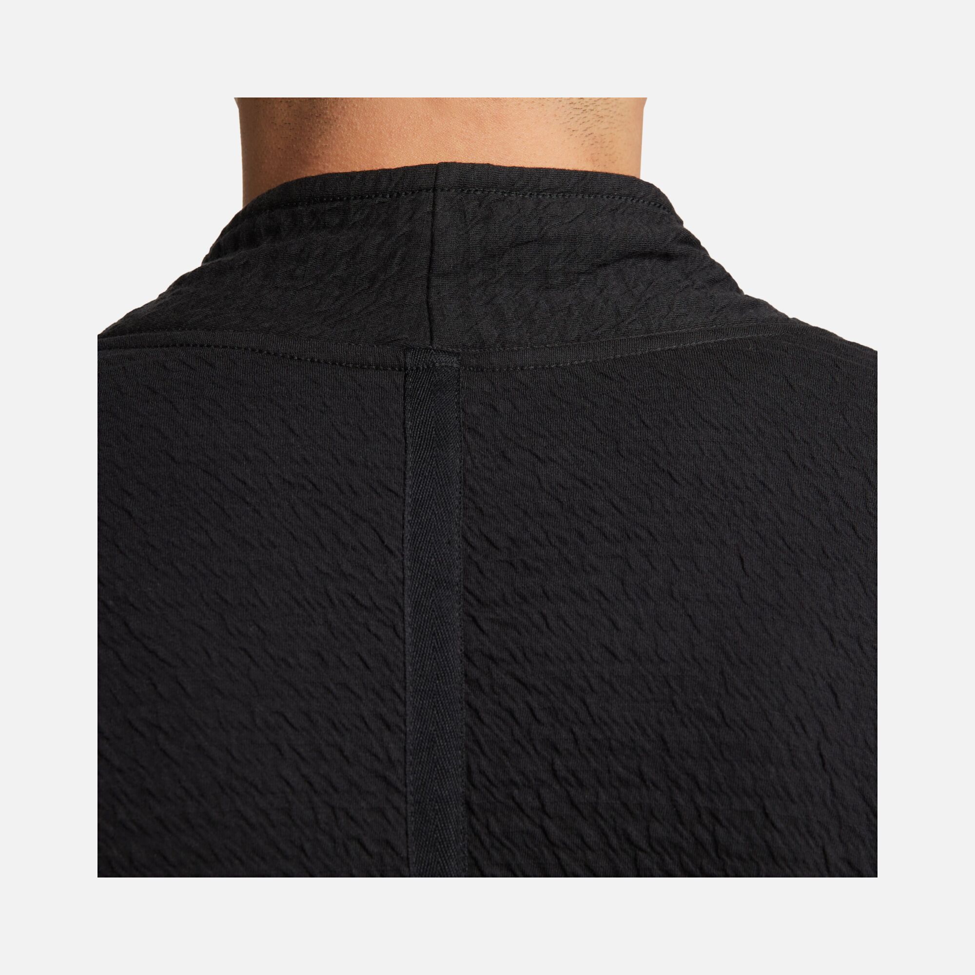 Nike Yoga Dri-Fit Textured Full-Length Snap Buttons Erkek Ceket