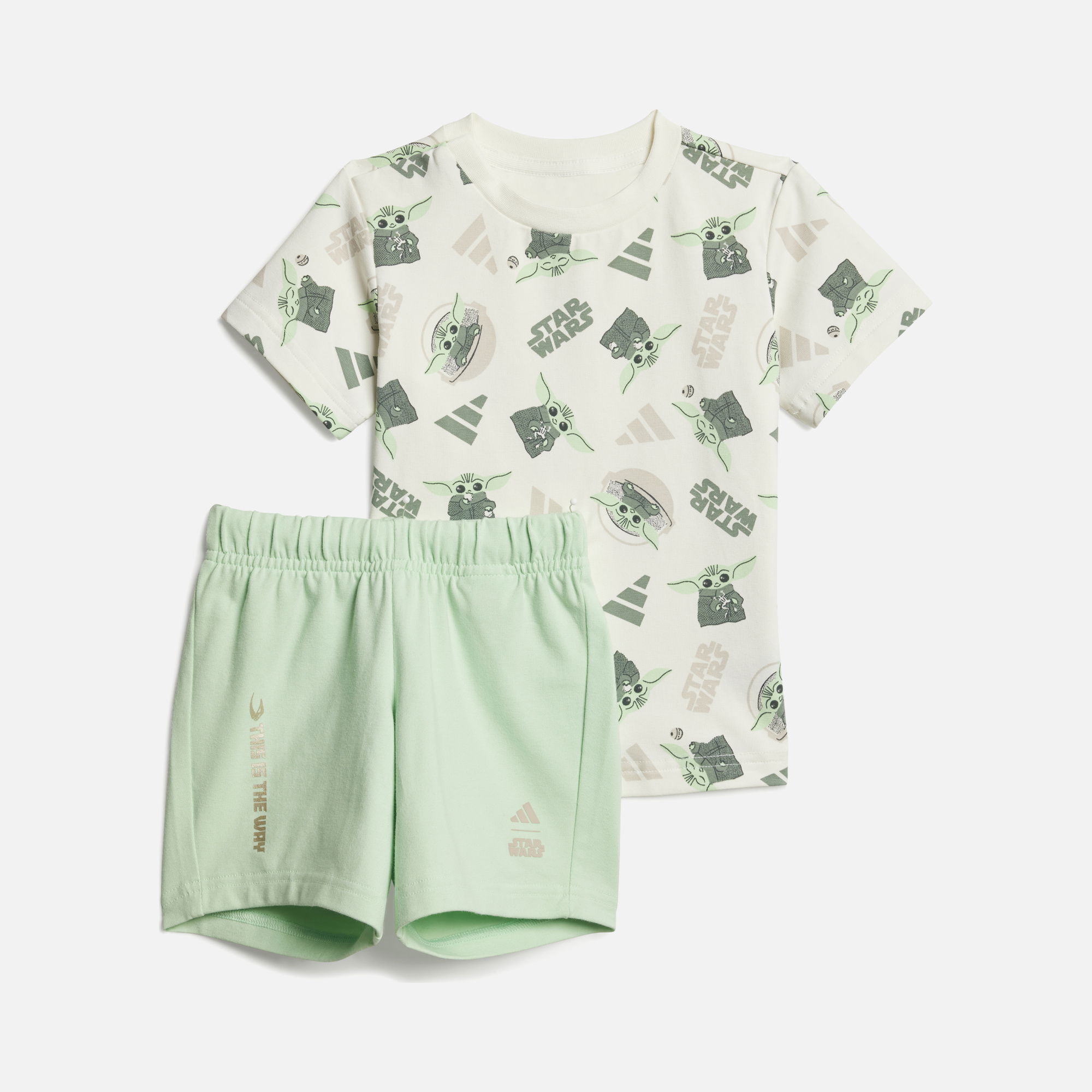 adidas x Star Wars The Mandalorian Graphics Short-Sleeve Tişört&Şort Bebek Takım