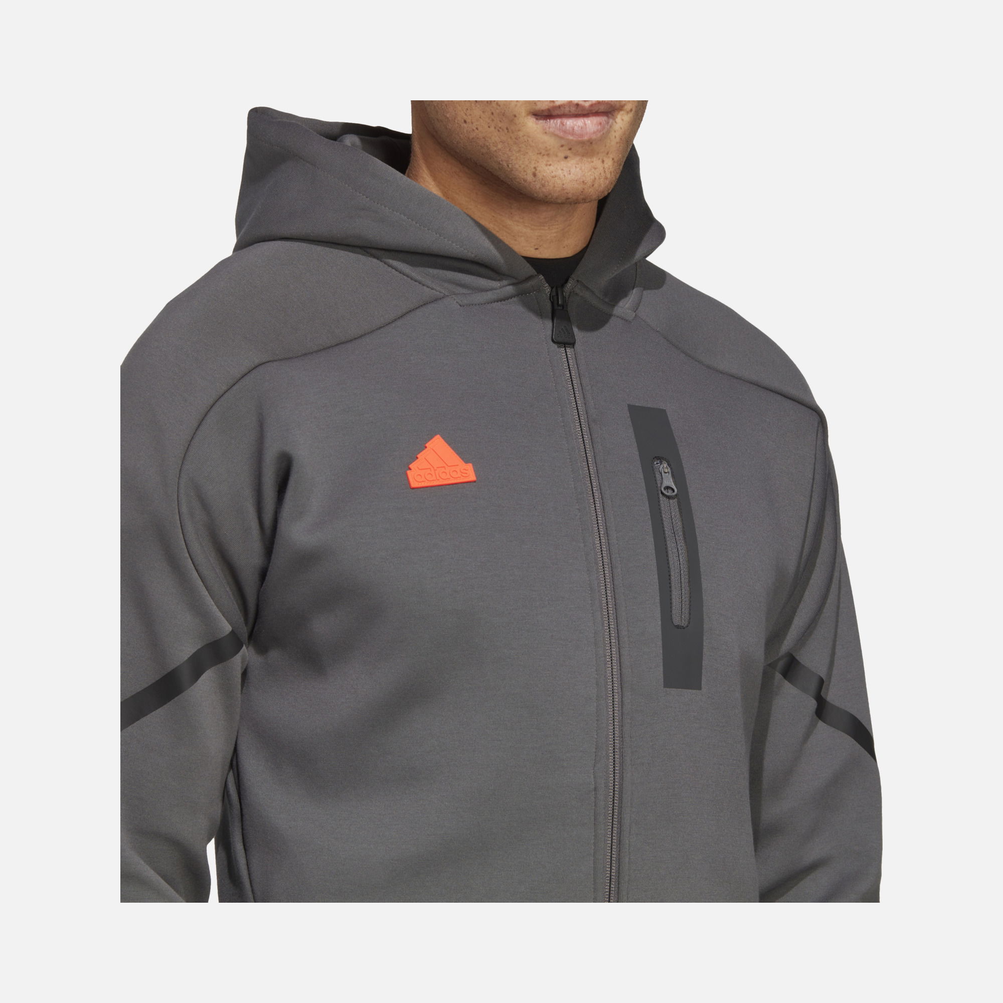 adidas Designed for Gameday Full-Zip Hoodie Training Erkek Sweatshirt