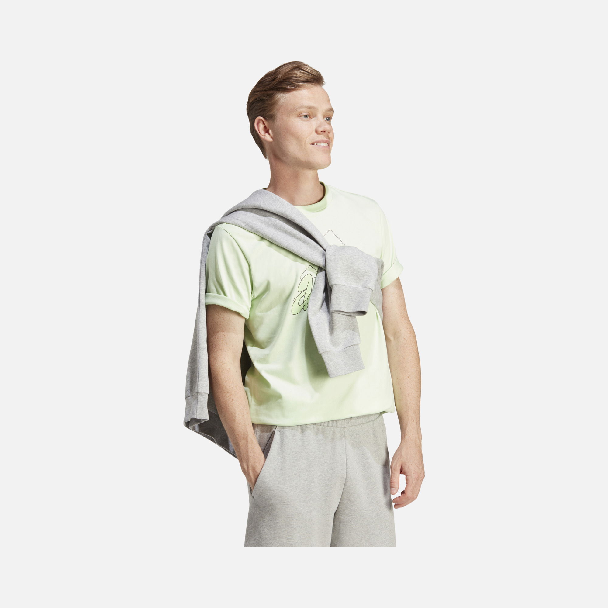 adidas Sportswear Illustrated Badge Graphic Short-Sleeve Erkek Tişört