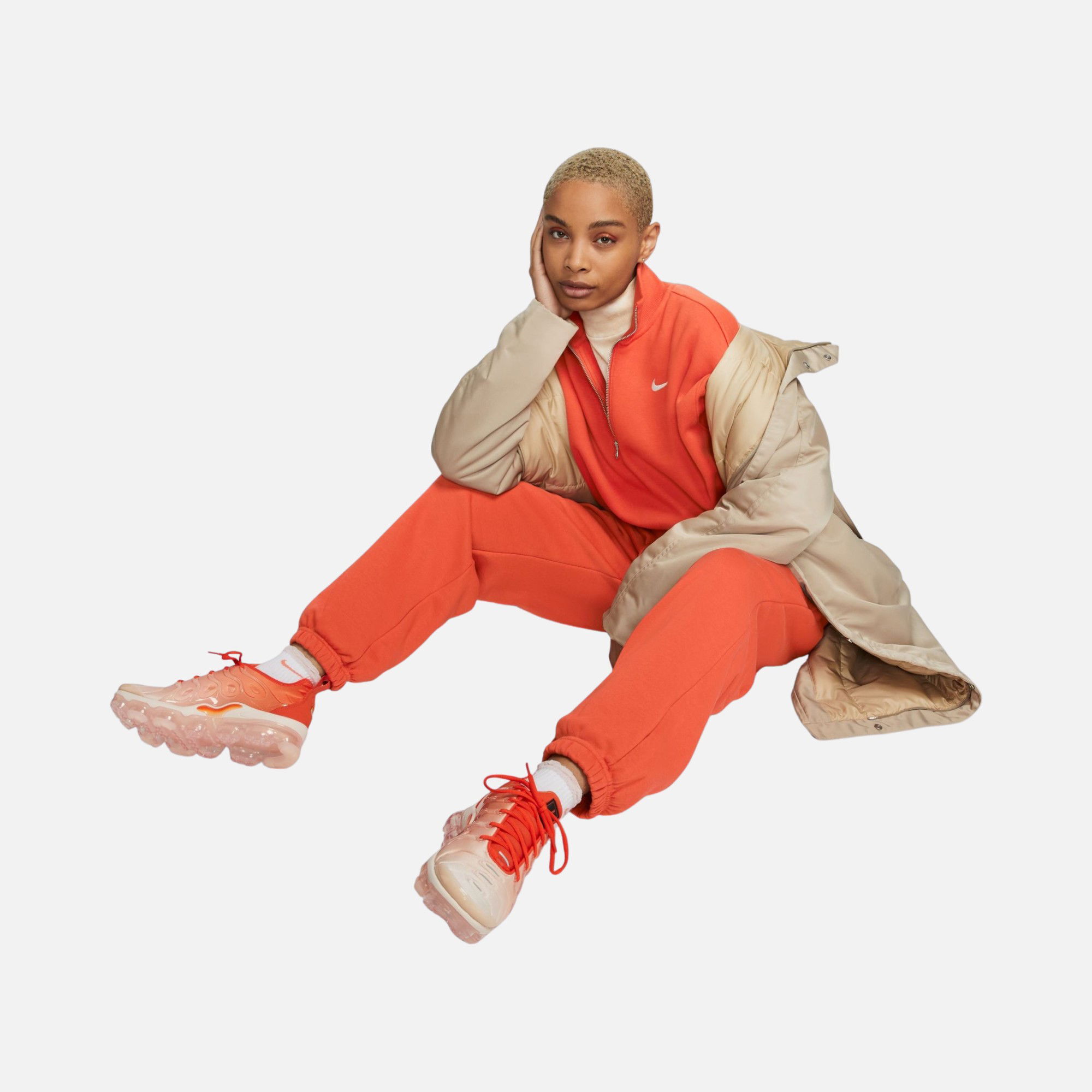 Nike Sportswear Phoenix Fleece Oversized Crop 1/2-Zip Kadın Sweatshirt