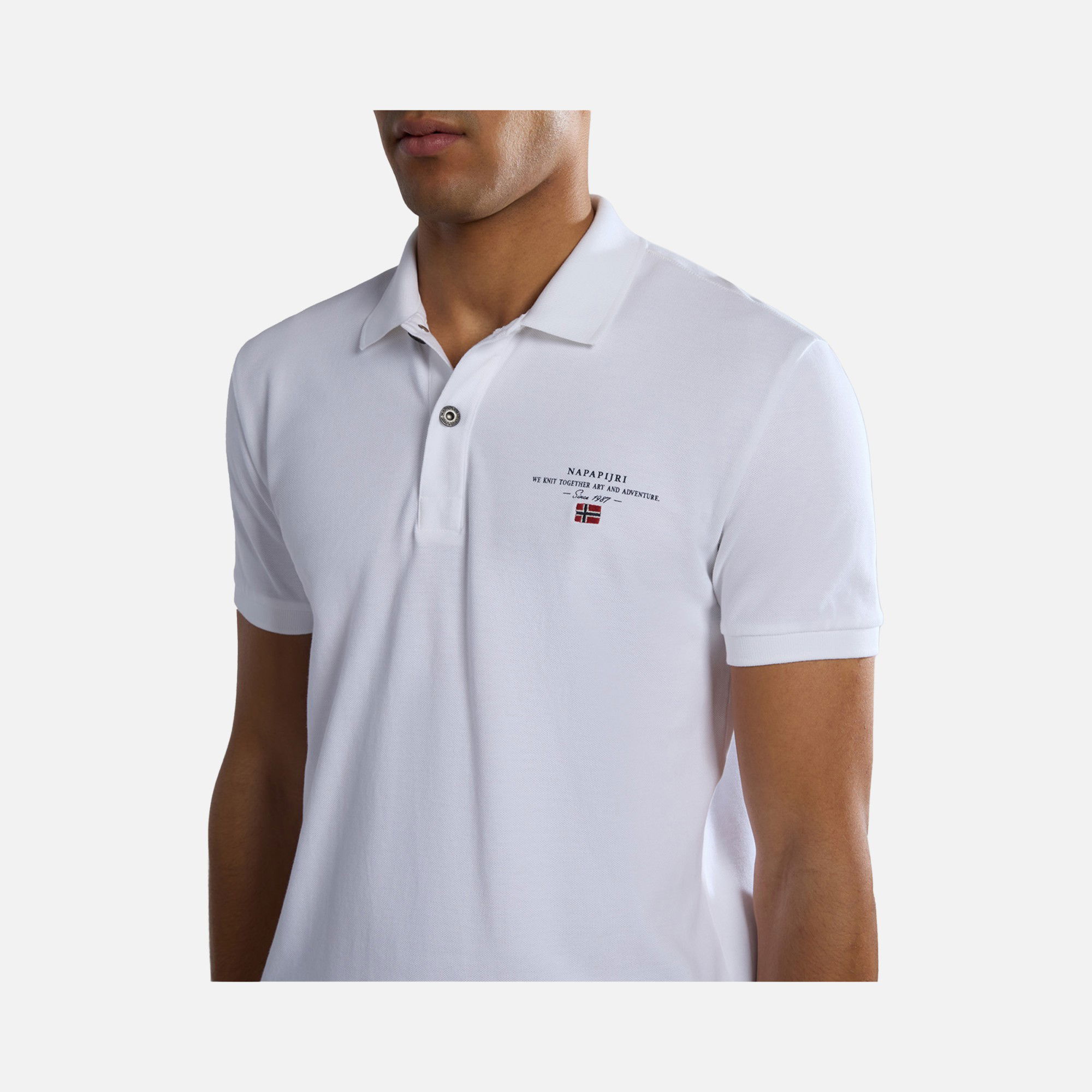 Napapijri Sportswear Elbas 4 Pique Polo Collar Short-Sleeve Erkek Tişört