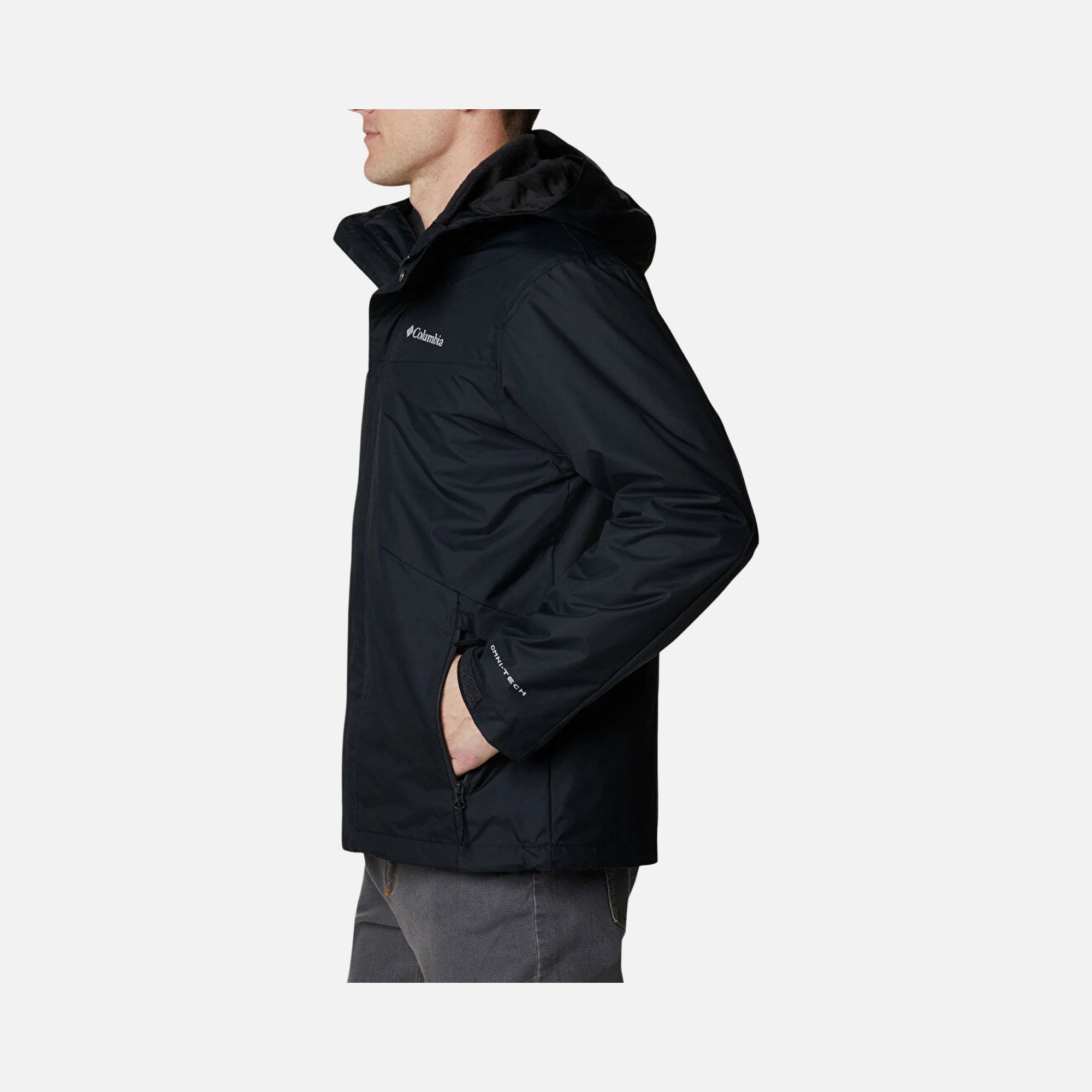 Columbia Tunnel Falls Interchange Two-Layer Design Full-Zip Hoodie Erkek Mont