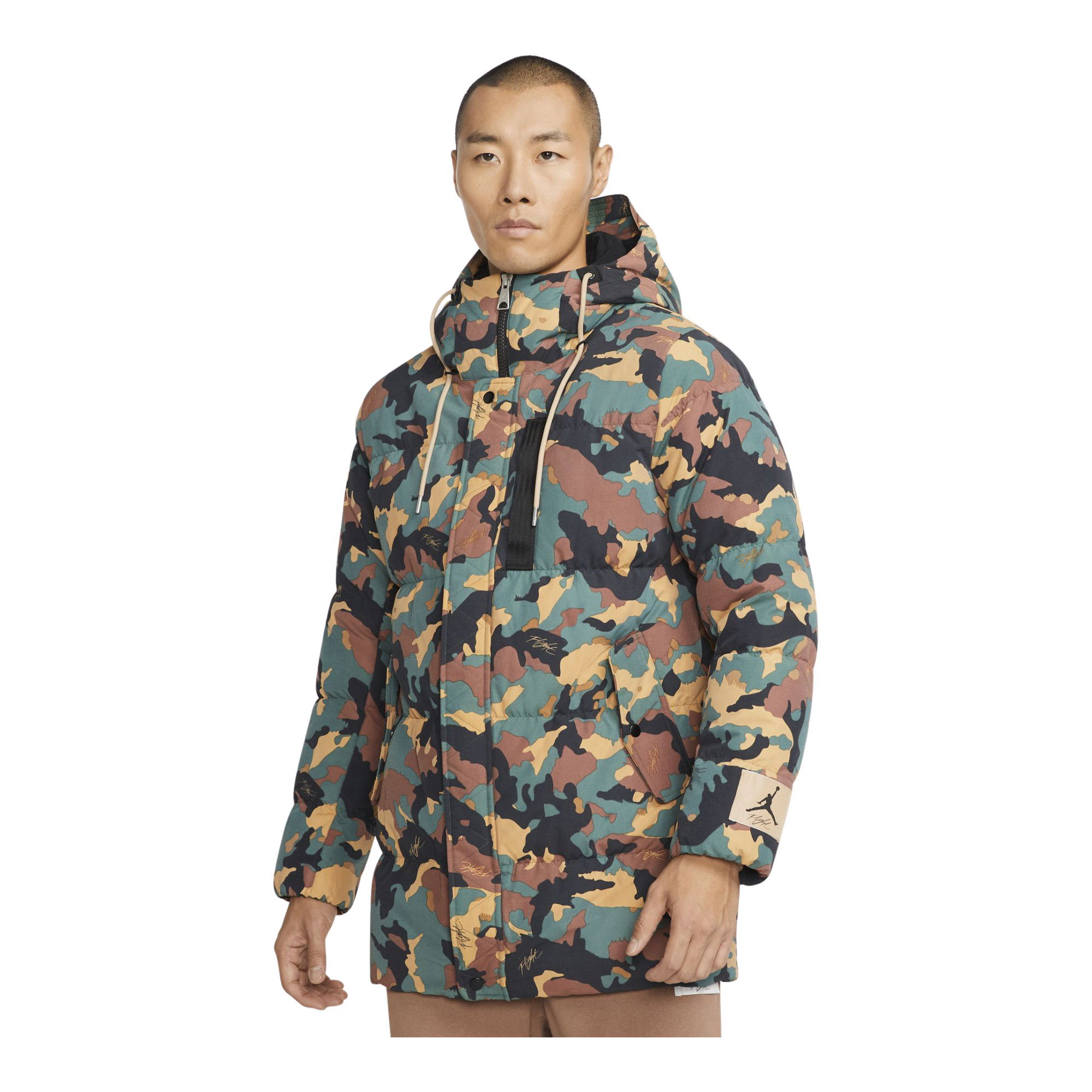 Nike Jordan Flight Heritage Woven All Over Print Full-Zip Hoodie Erkek Parka
