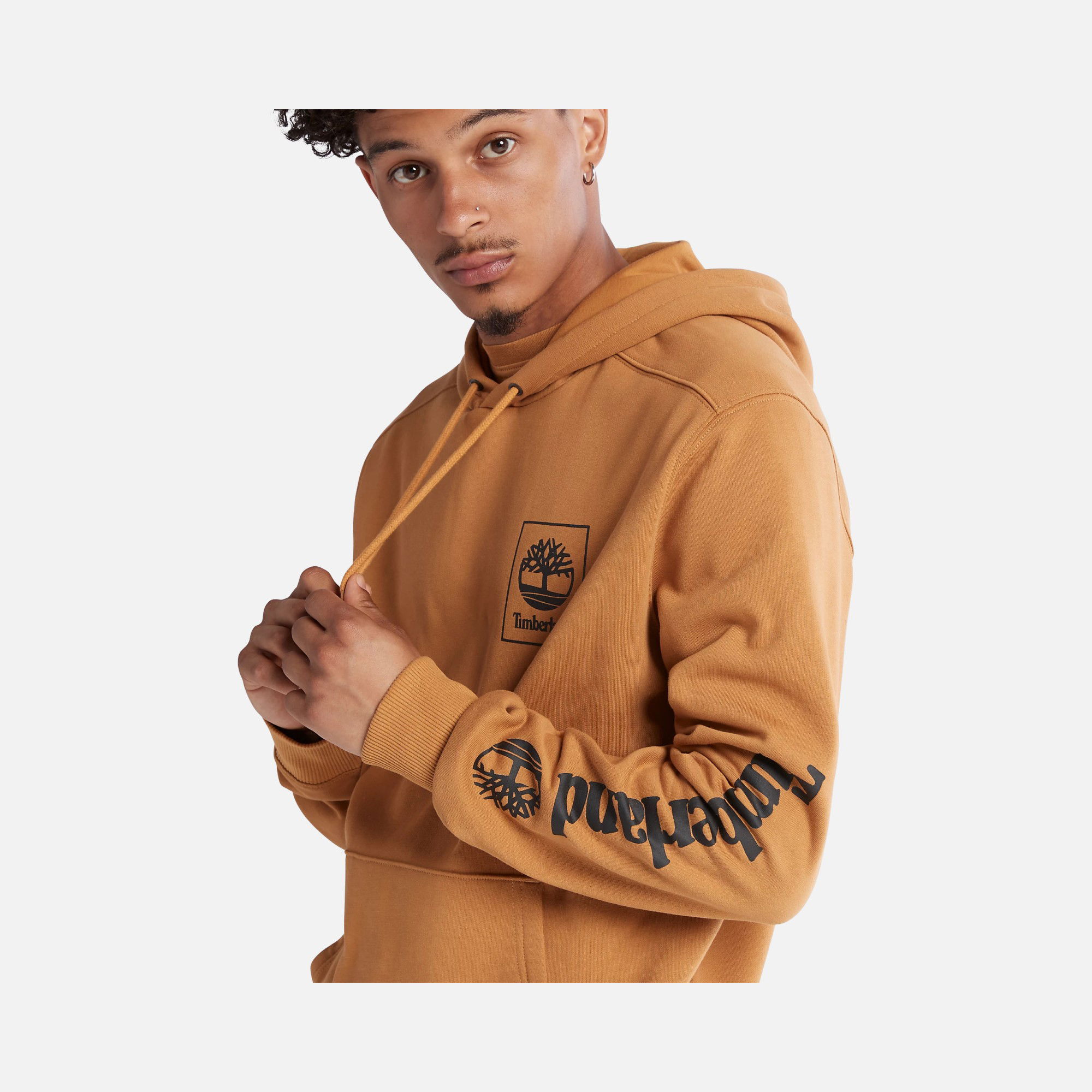 Timberland Sportswear Stack Logo Print Hoodie Erkek Sweatshirt