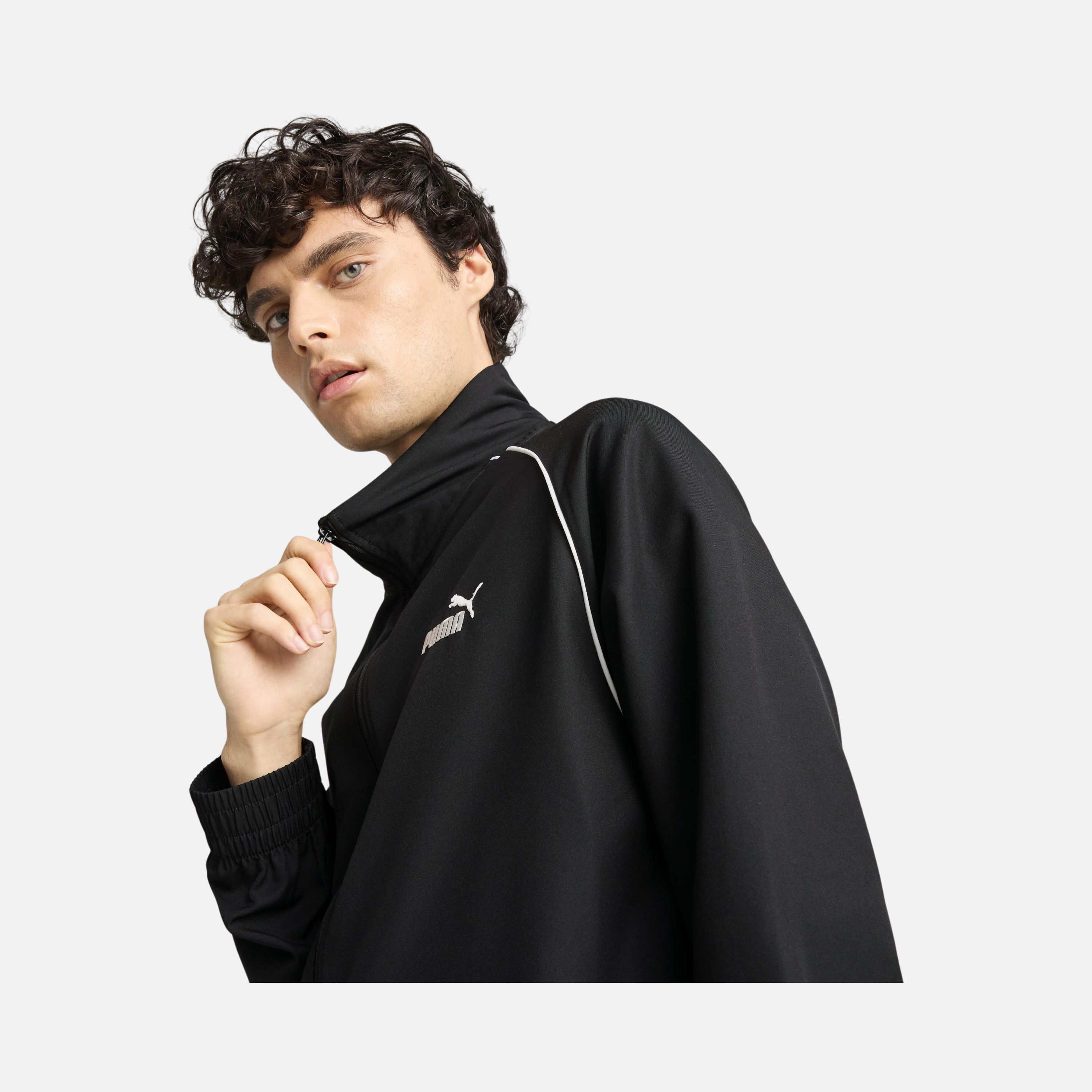 Puma Sportswear Woven Piping Regular-Fit Full-Zip Erkek Eşofman Takımı