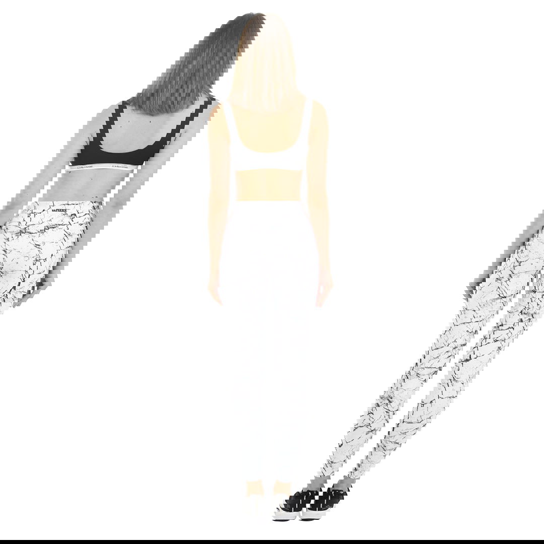 John Frank Marble Printed Legging Kadın Tayt