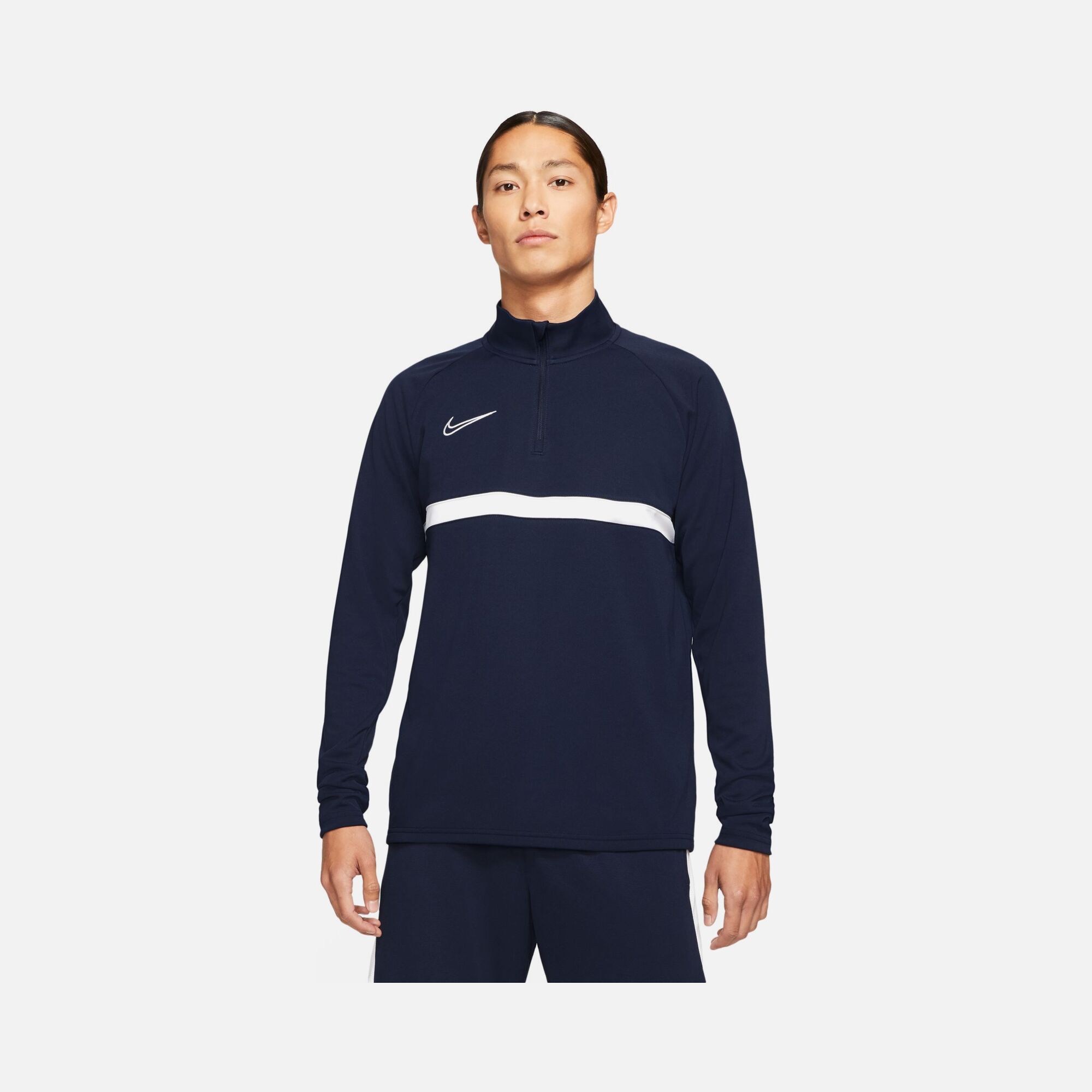 Nike Dri-Fit Academy Football Drill Half-Zip Long-Sleeve Erkek Tişört