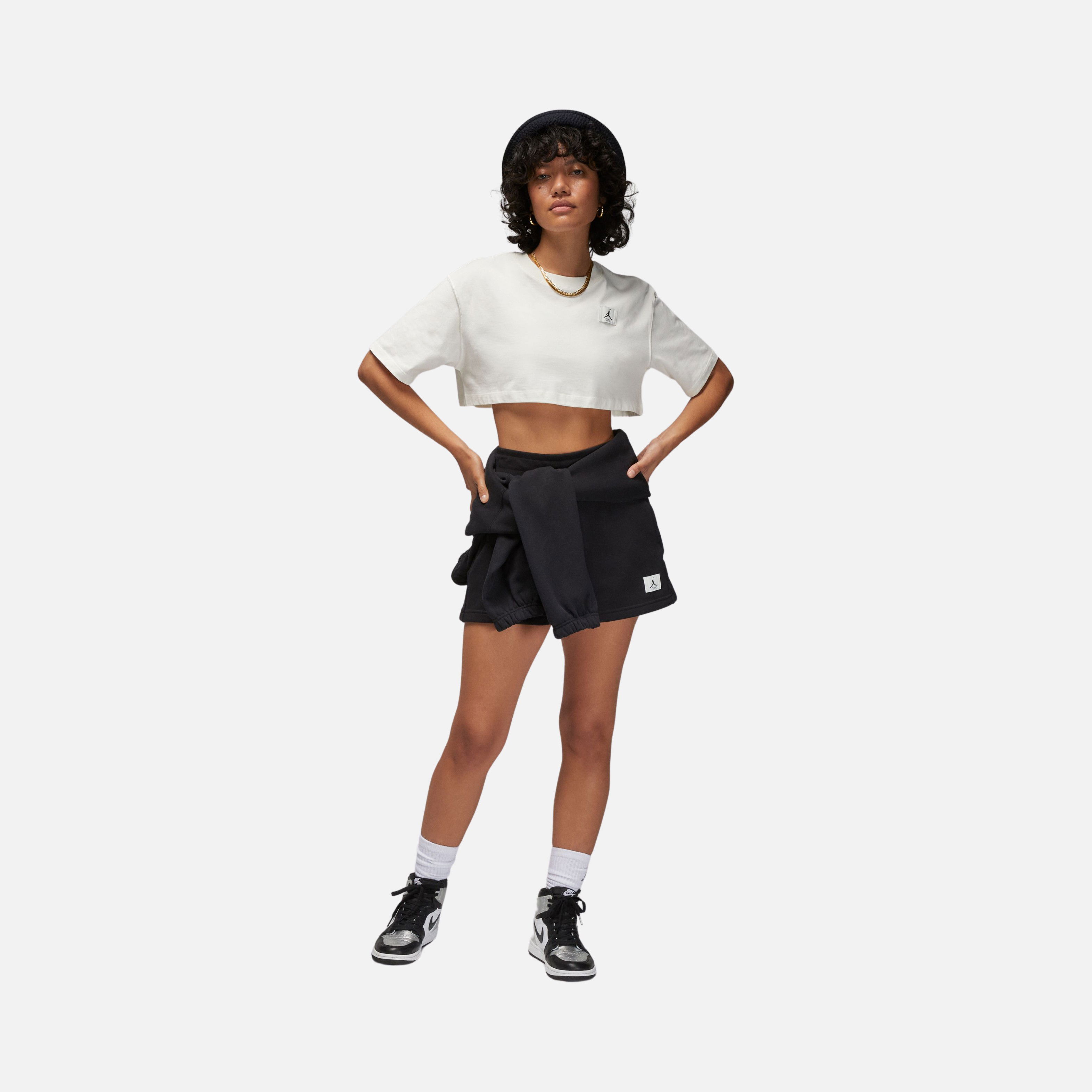 Nike Jordan Sport Cropped Short-Sleeve Kadın Tişört