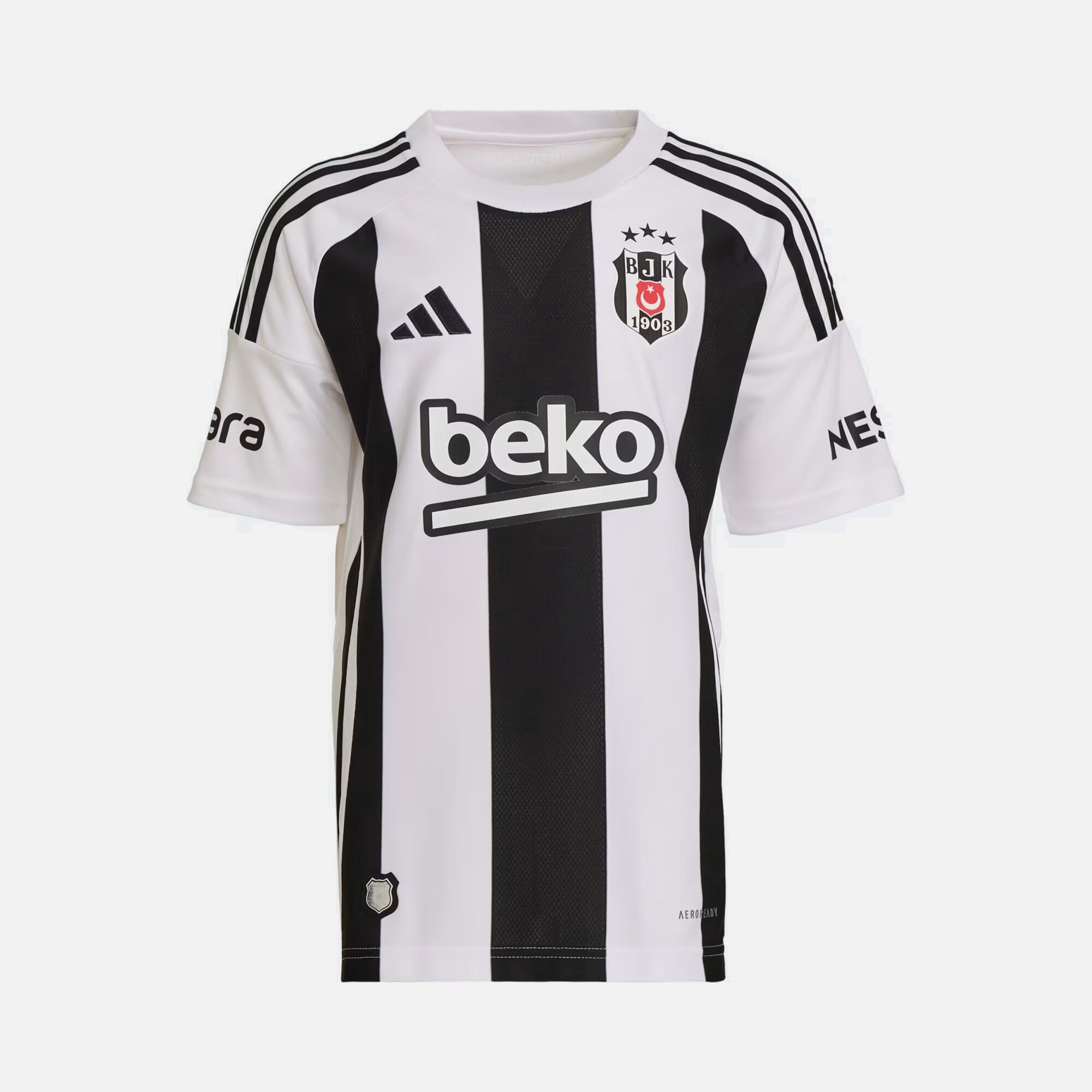 adidas Beşiktaş 2024-2025 Striped İç Saha Çocuk Forma