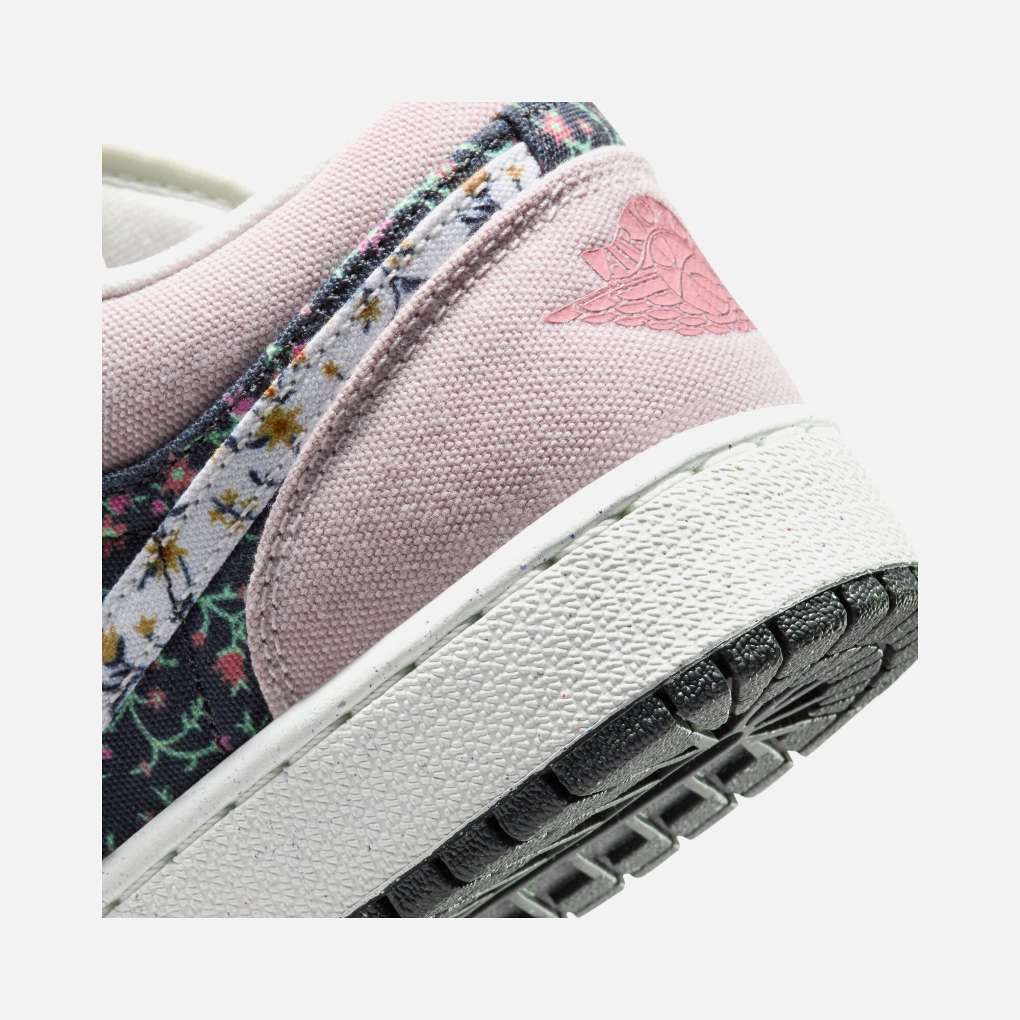 Nike Air Jordan 1 Low SE ''Floral Canvas Details'' (GS) Spor Ayakkabı