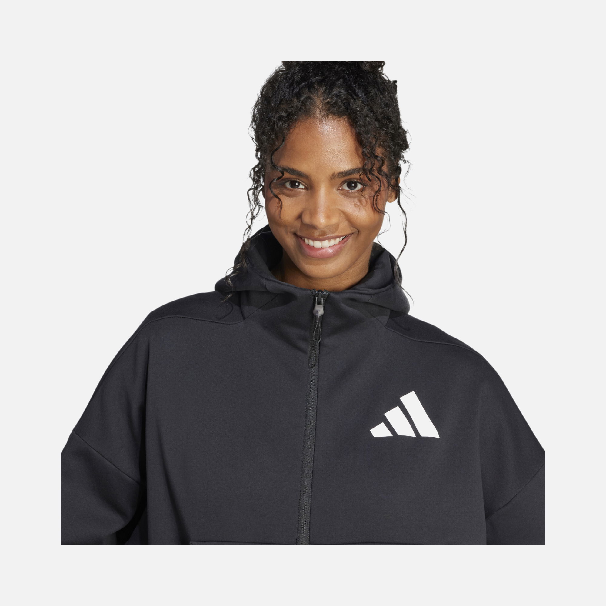 adidas Sportswear Z.N.E. Primeknit Fabric Full-Zip Hoodie Kadın Sweatshirt