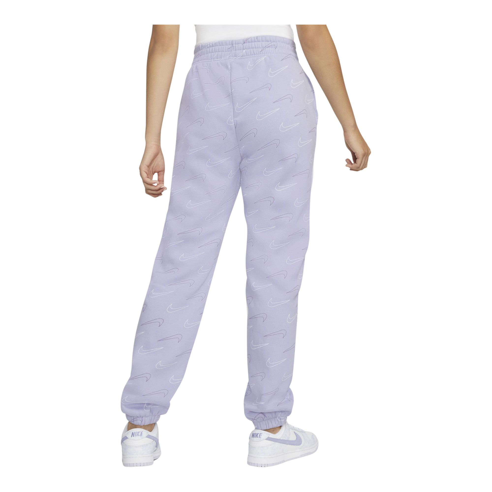 Nike Sportswear Fleece Metallic Swoosh Printed Kadın Eşofman Altı