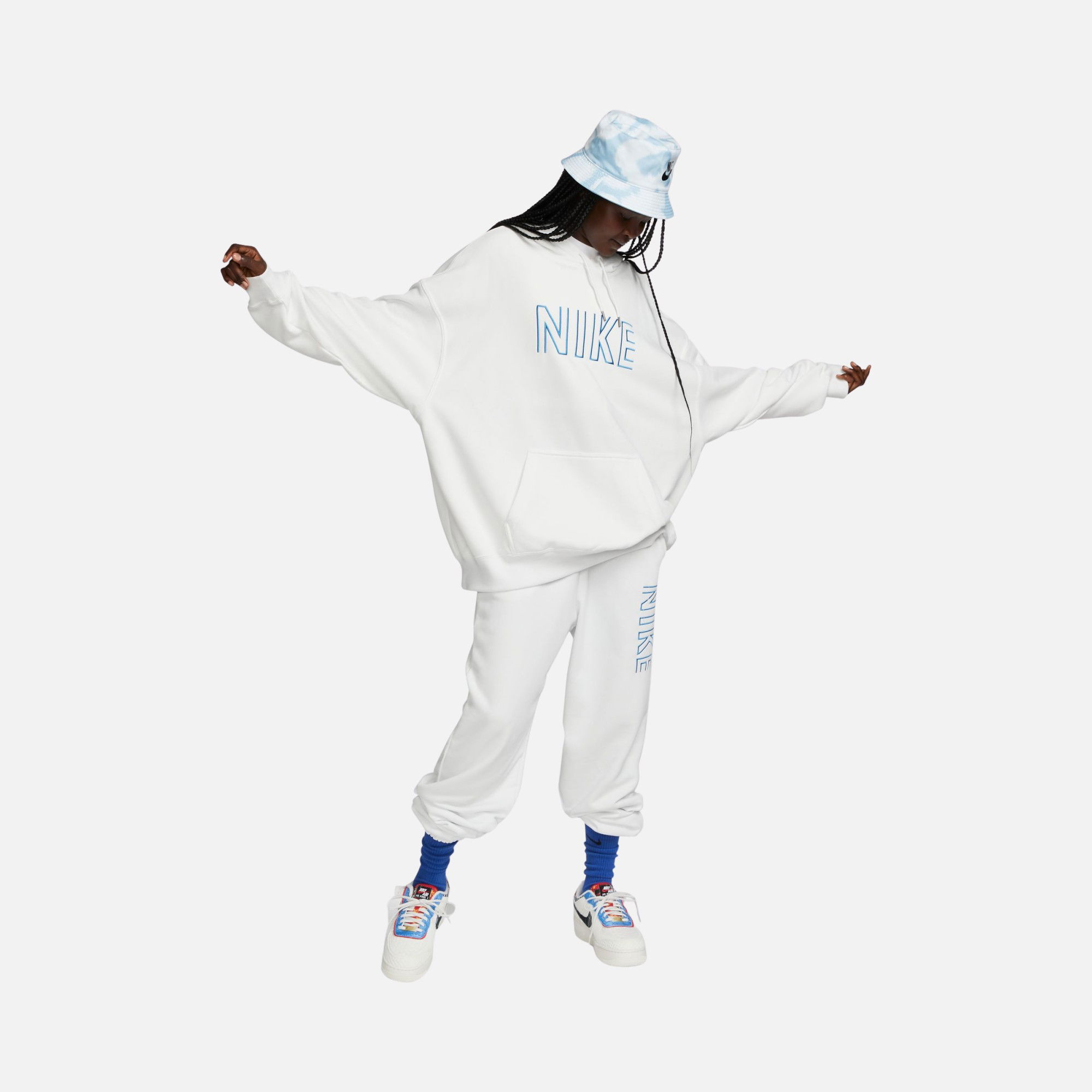 Nike Sportswear French Terry Oversized Fleece Pullover Hoodie Kadın Sweatshirt