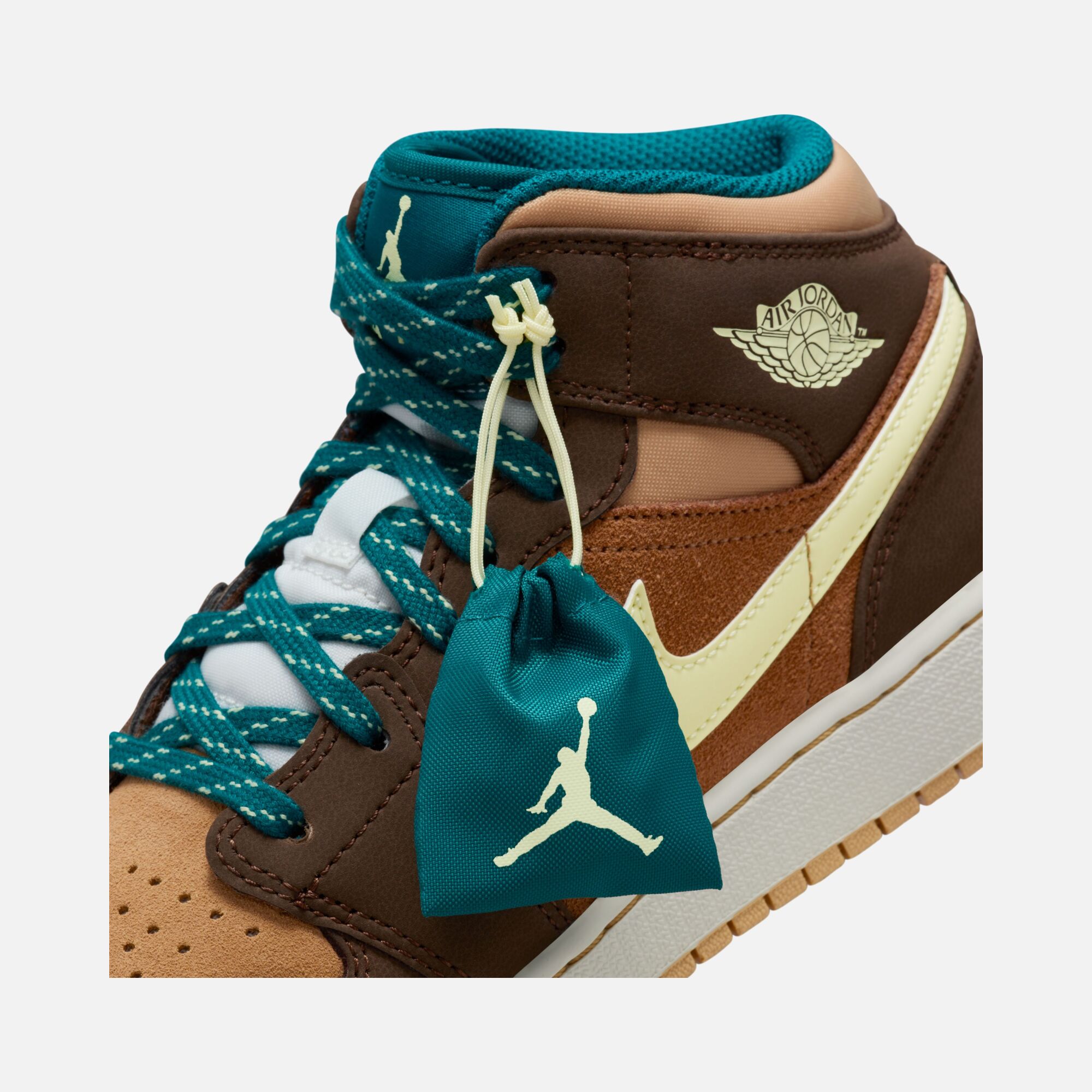 Nike Air Jordan 1 Mid SE ''Suede & Leather Details'' (GS) Spor Ayakkabı