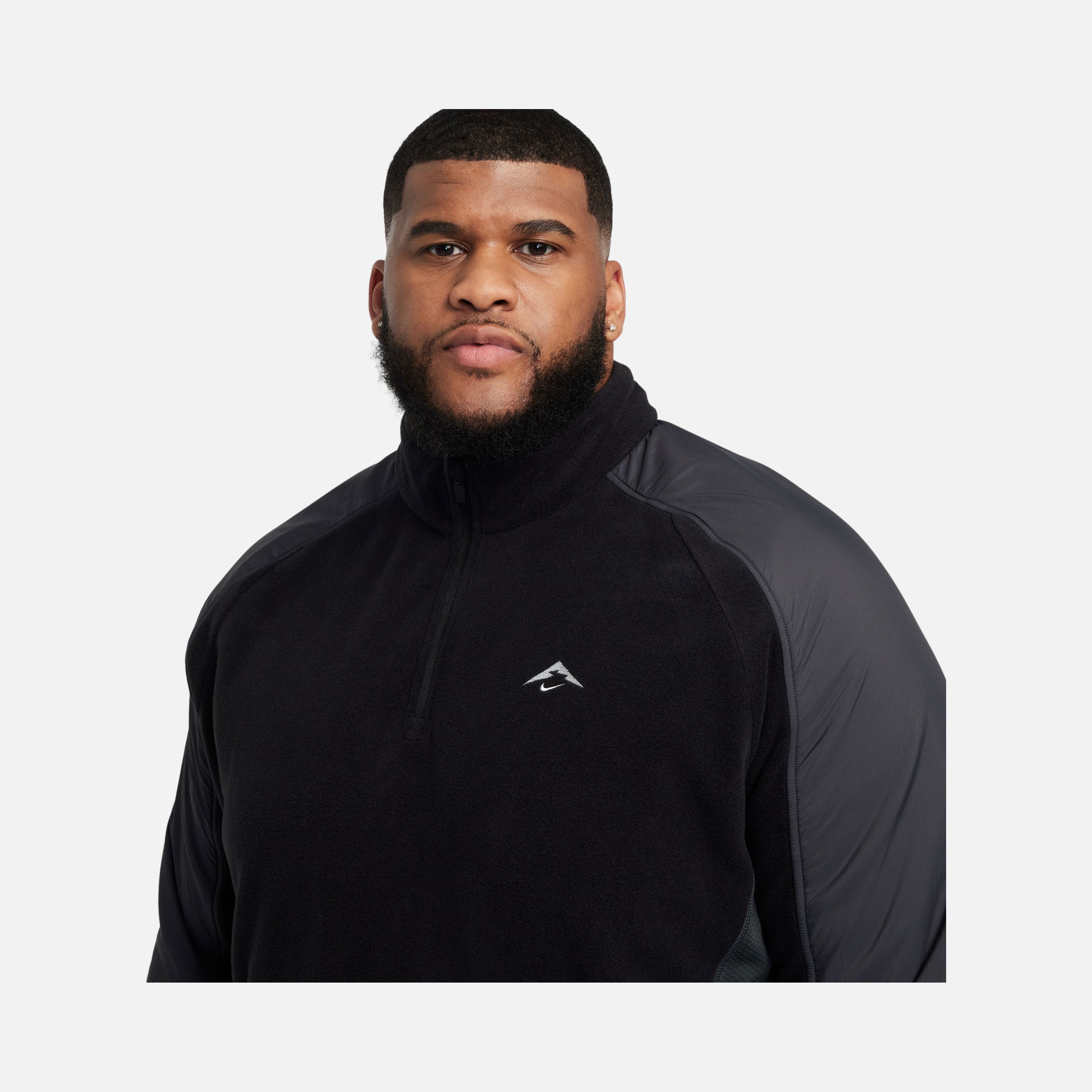 Nike Trail Polartec® 1/4-Zip Fleece Running Long-Sleeve Erkek Tişört