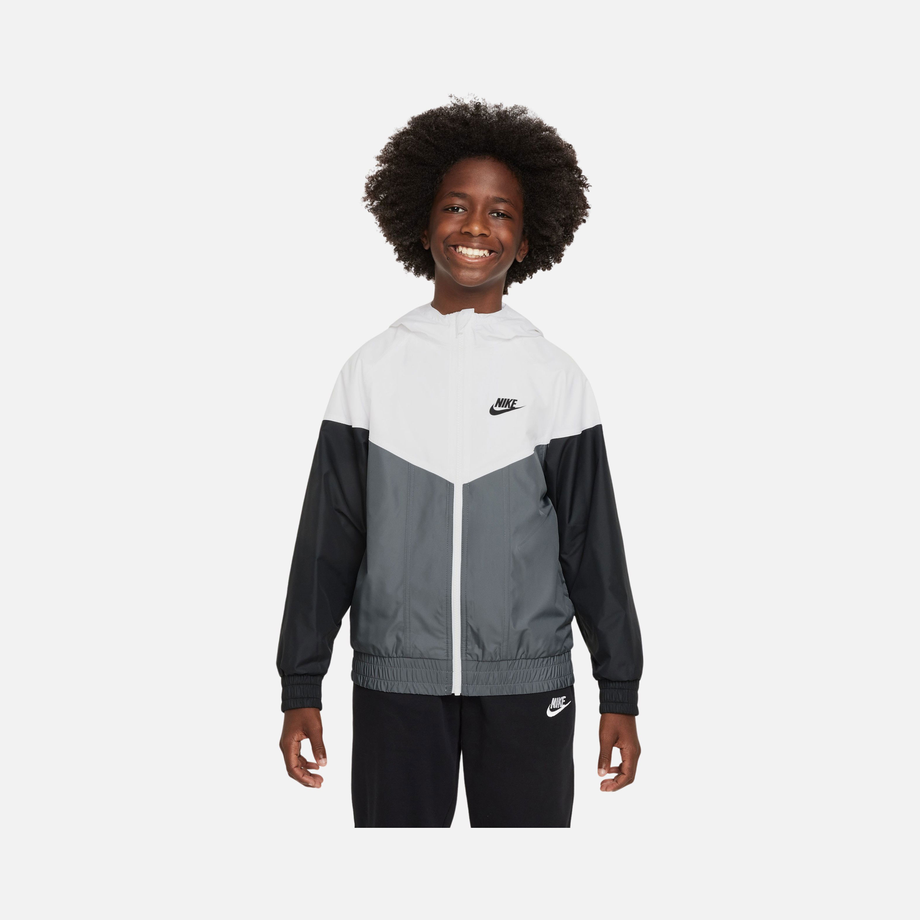 Nike Sportswear Windrunner Repel Mesh Lined Full-Zip Hoodie Çocuk Ceket