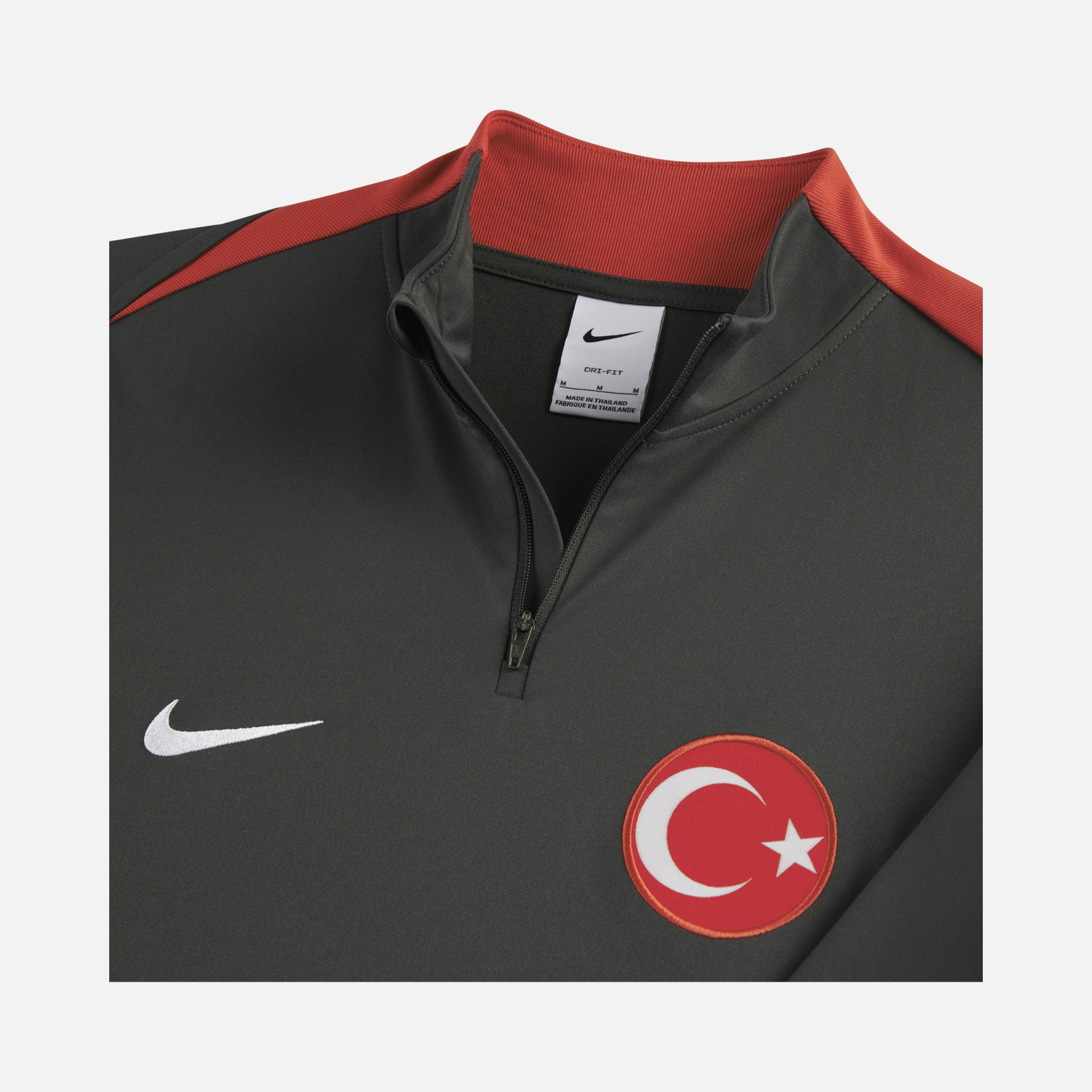 Nike Türkiye Dri-Fit Academy Drill Football Half-Zip Long- Sleeve Erkek Tişört