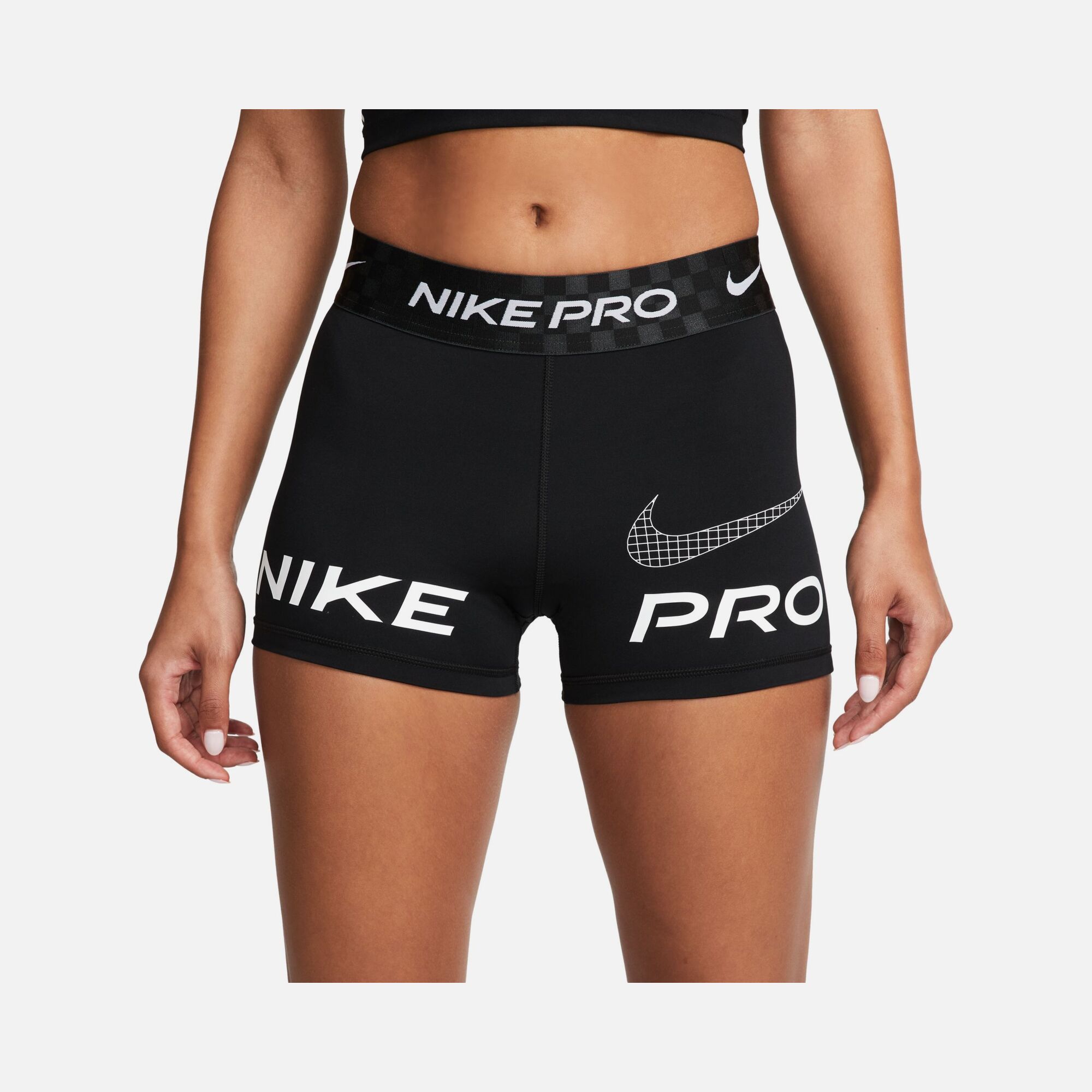 Nike Pro Dri-Fit Mid-Rise 8cm (approx.) Graphic Training Kadın Şort