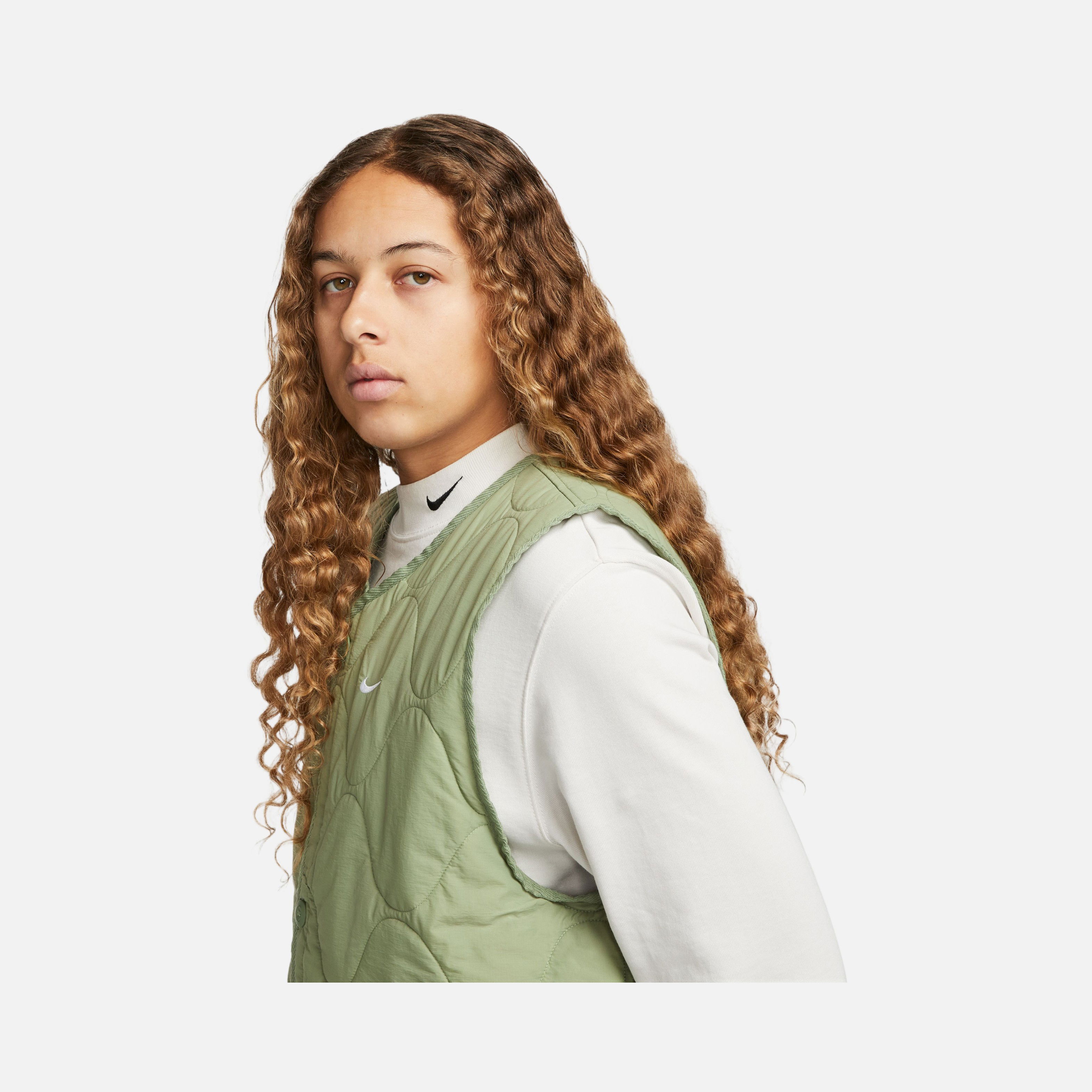 Nike Life Woven Insulated Military Quilted Full Button Erkek Yelek