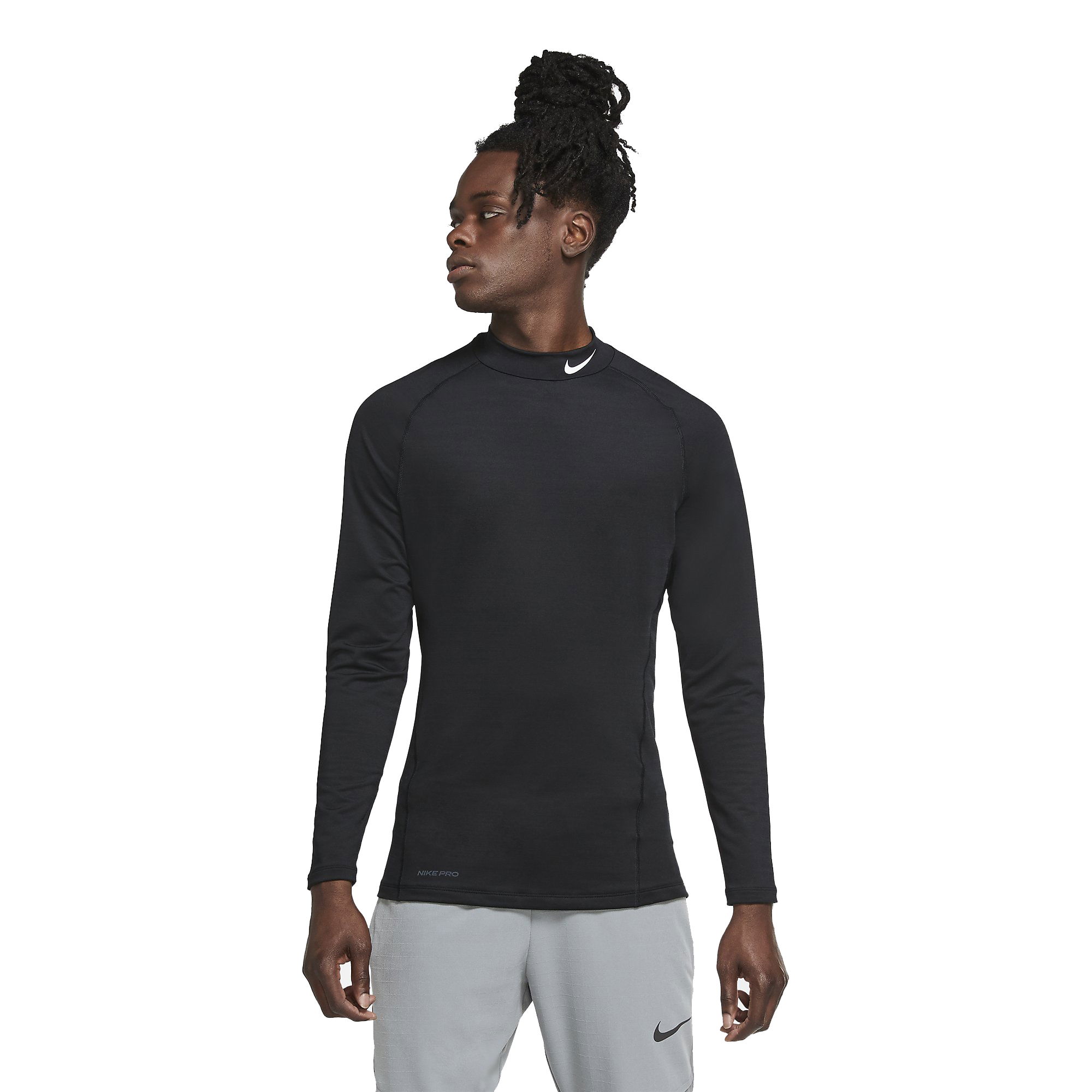 Nike Pro Warm Long-Sleeve Top Erkek Tişört