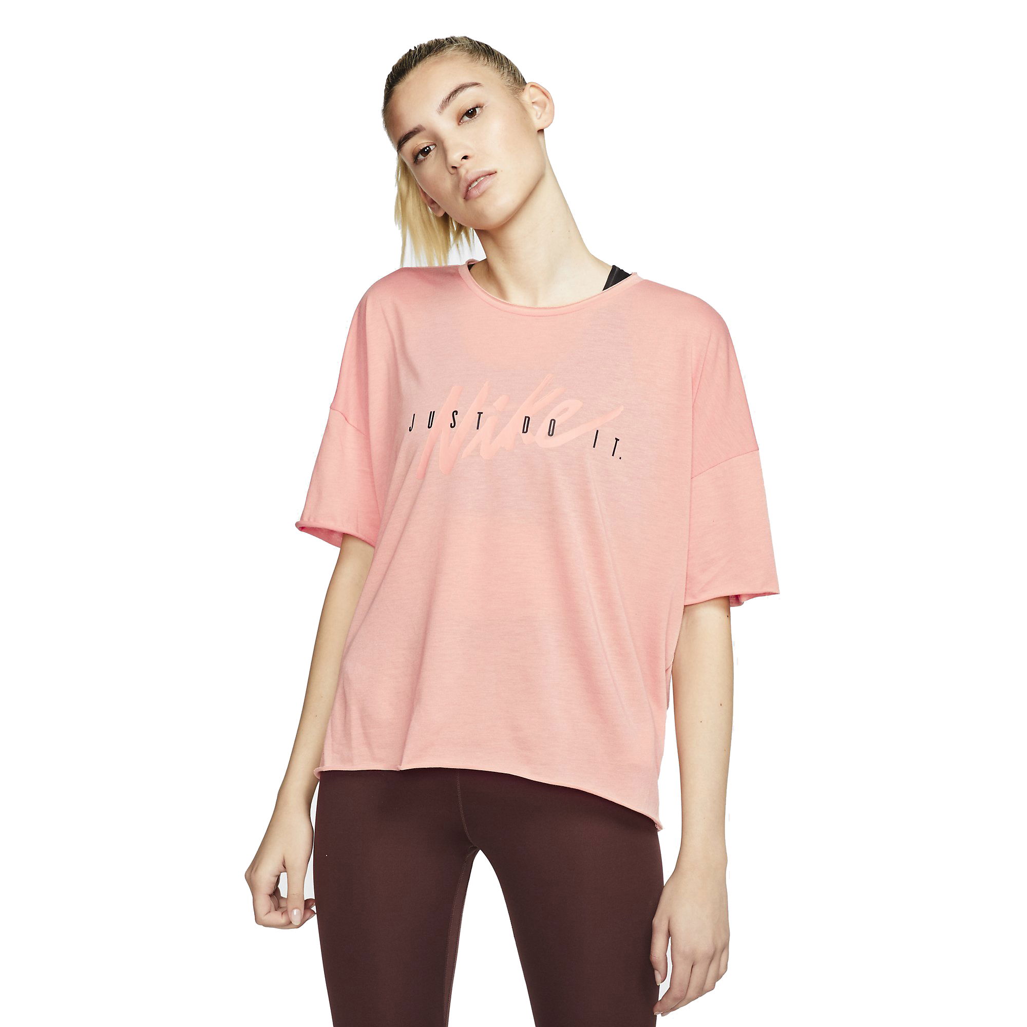 Nike Dri-Fit Oversize Short-Sleeve Training Top Kadın Tişört