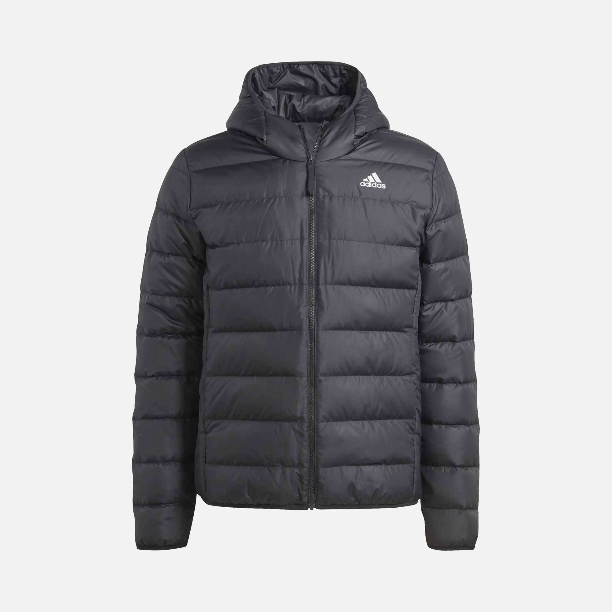 adidas Essentials Light Down Full-Zip Hoodie Erkek Ceket