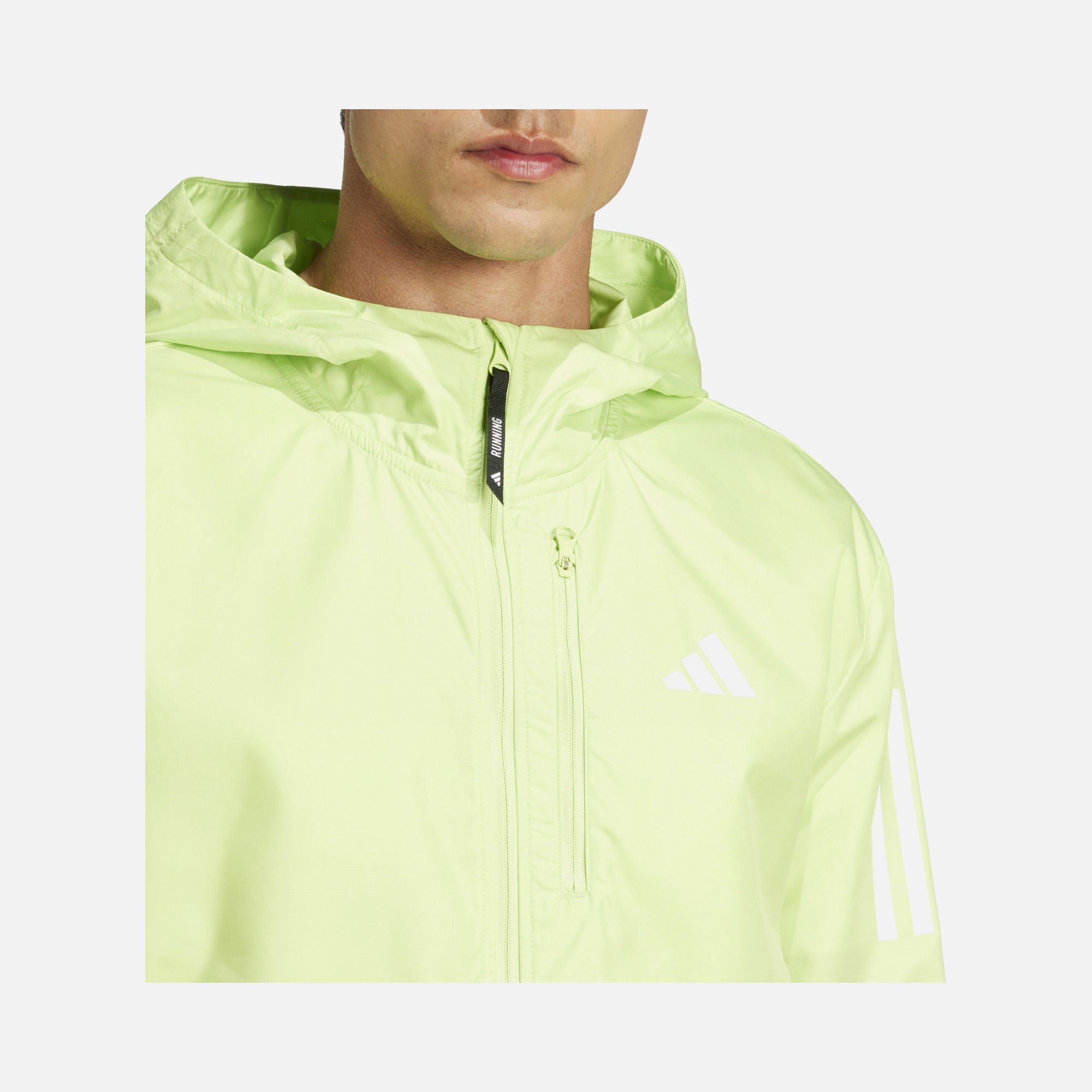 adidas Climacool Own the Run Colorblock Running Full-Zip Hooded Erkek Ceket