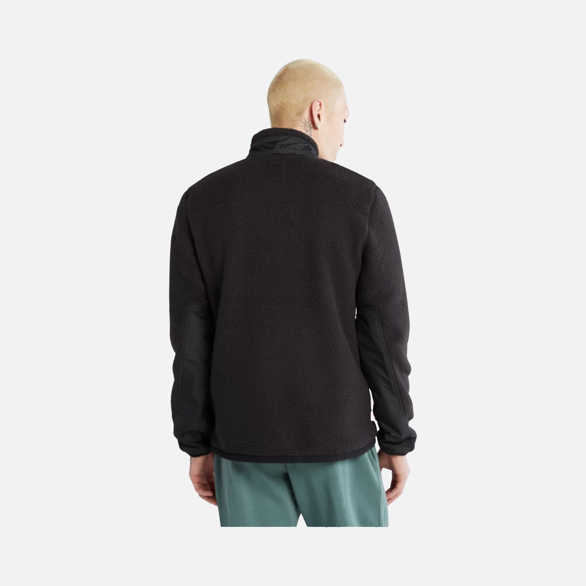 Timberland Sportswear Mix Media Sherpa Full-Zip Fleece Hoodie Erkek Ceket