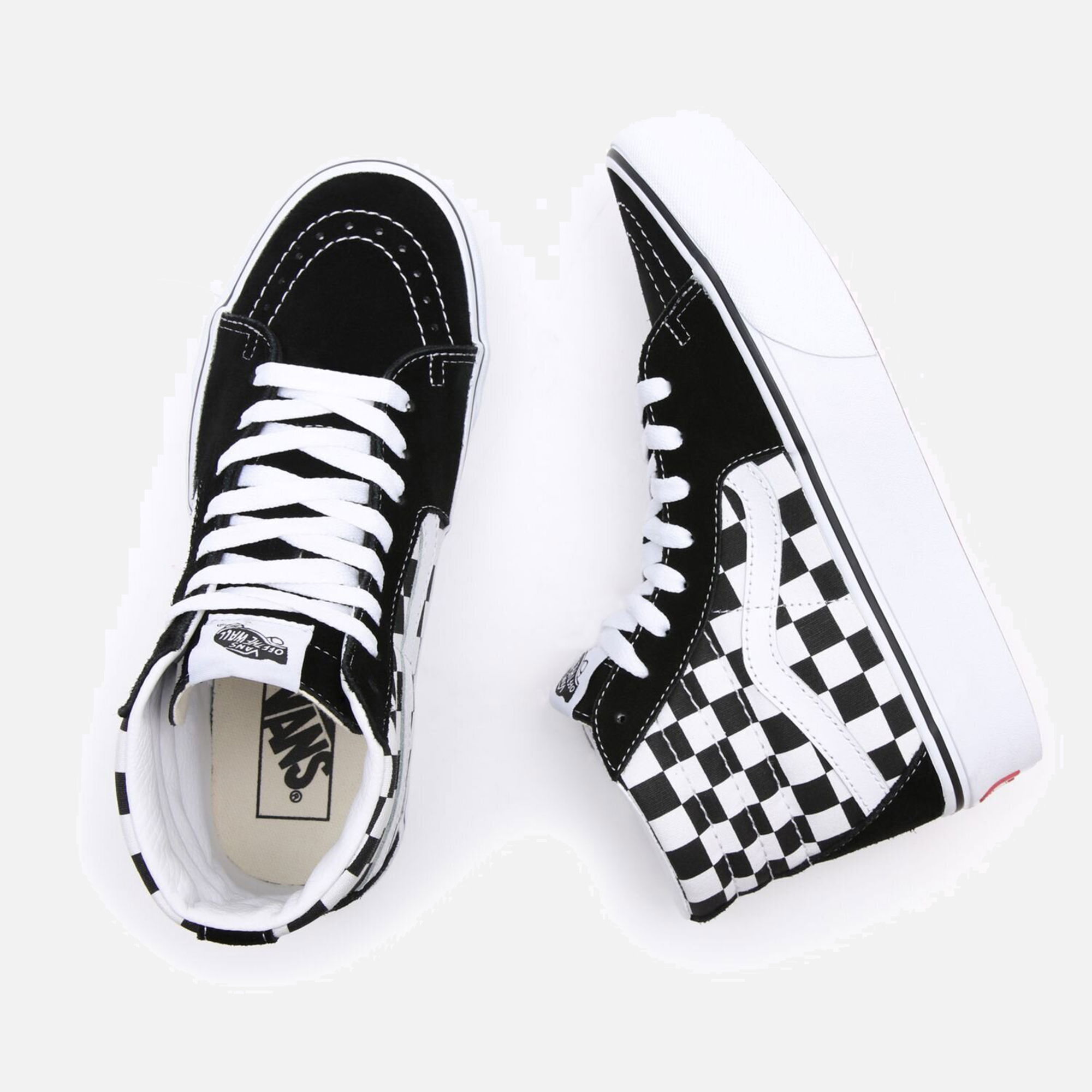Vans UA SK8-High Platform 2.0 Checkerboard Kadın Spor Ayakkabı
