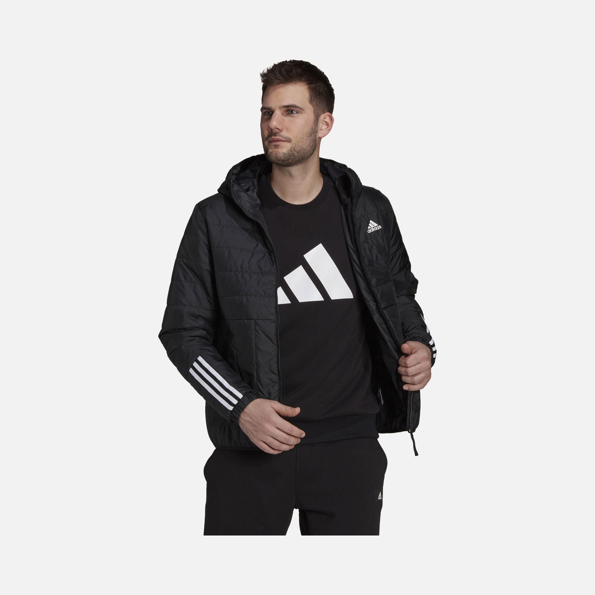 adidas Sportswear Itavic 3-Stripes Light Full-Zip Hoodie Erkek Mont