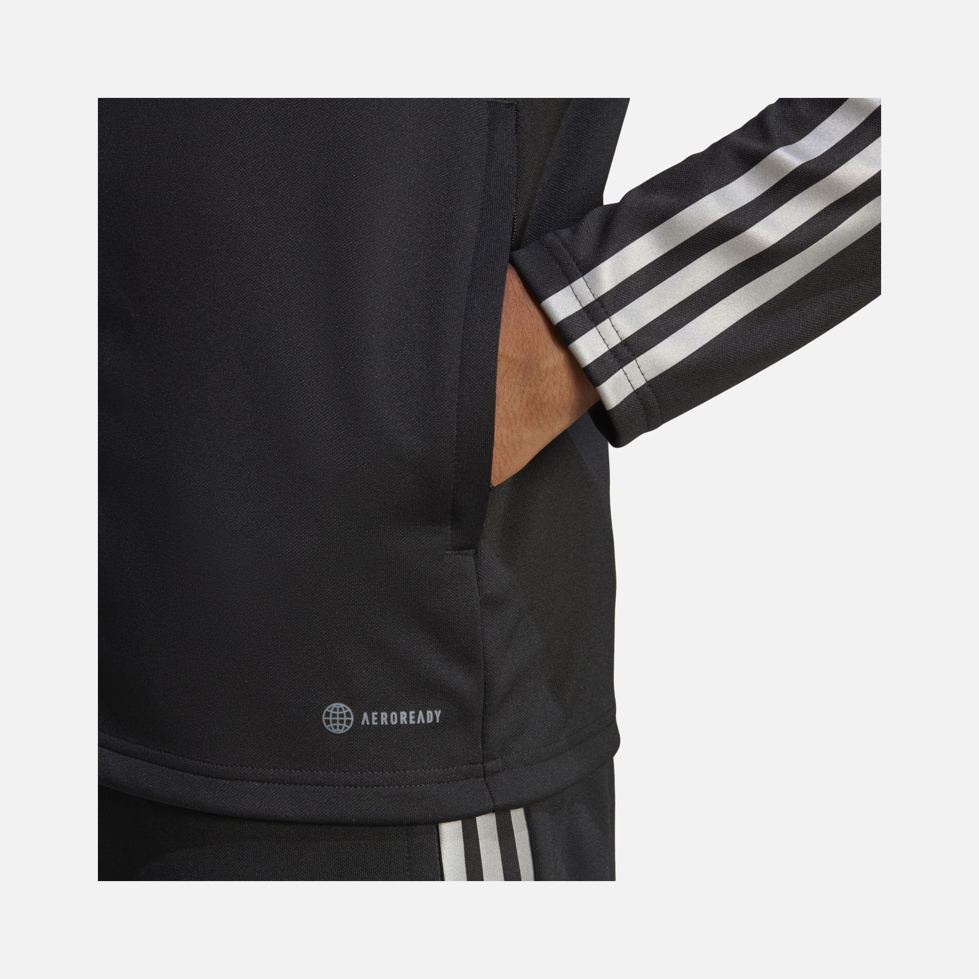 adidas Aeroready Tiro Reflective 3-Stripes Full-Zipp Erkek Ceket
