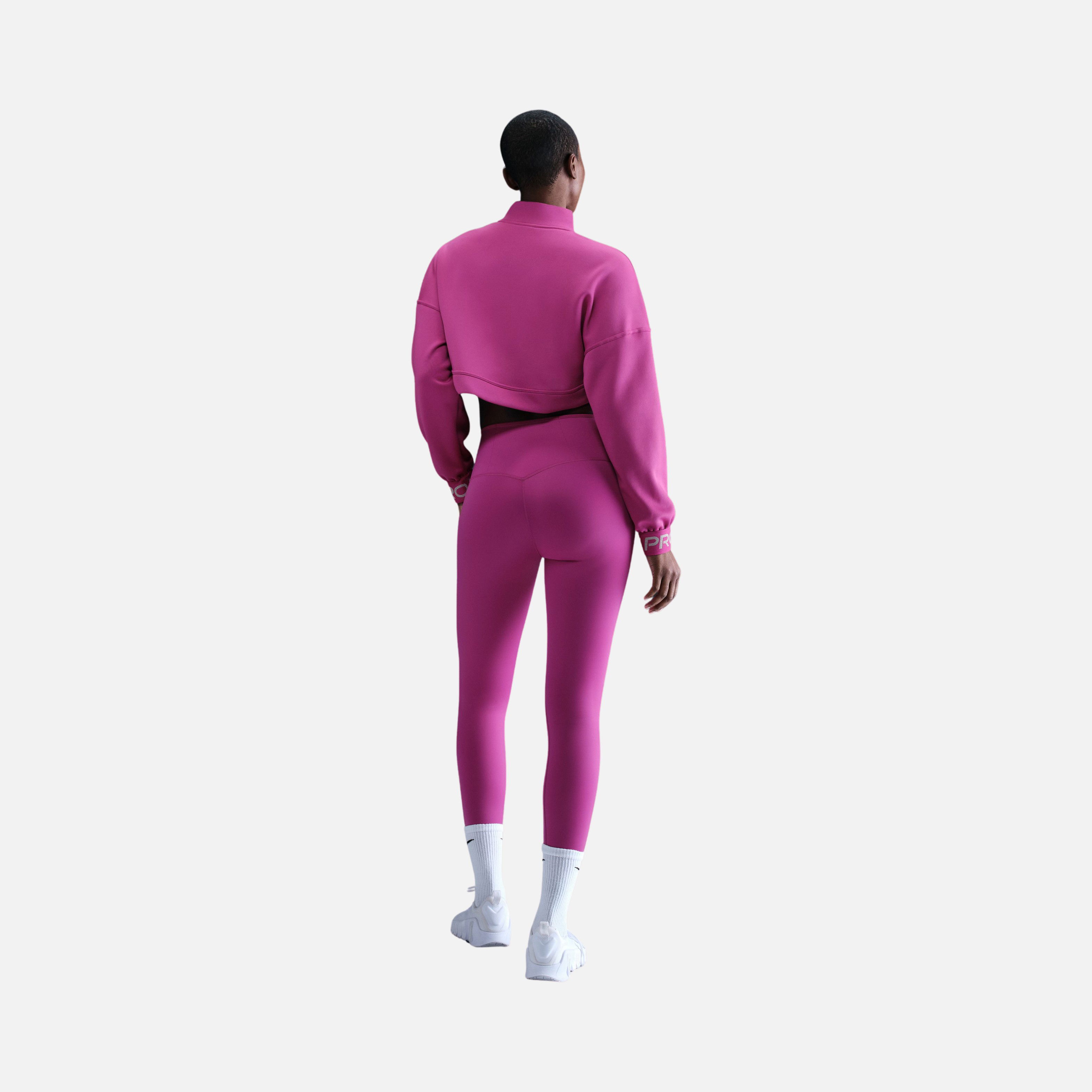 Nike Pro Capsule Fleece High-Low Design Full-Zip Long-Sleeve Kadın Sweatshirt