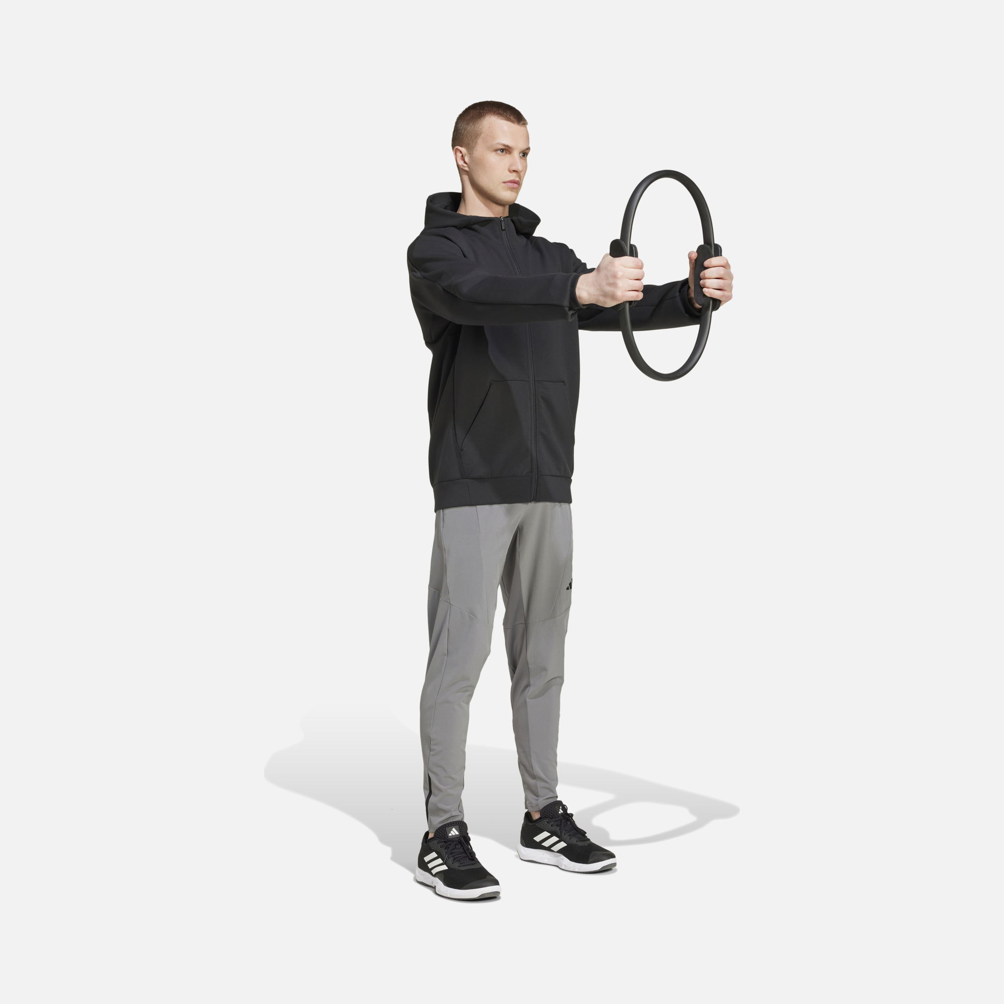 adidas AEROREADY Designed for Training Full-Zip Hoodie Training Erkek Sweatshirt