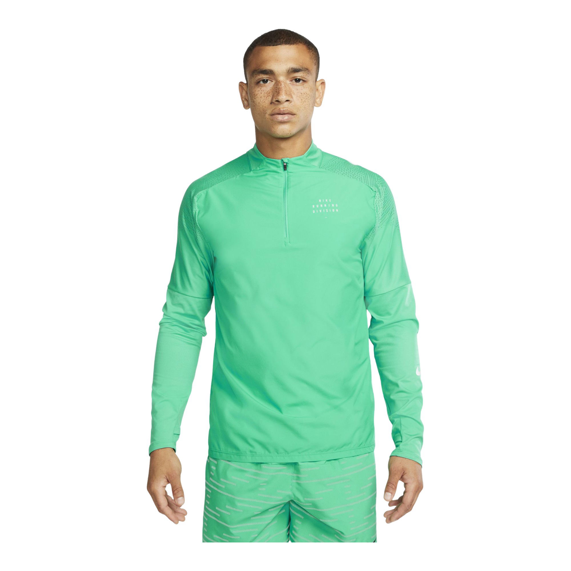 Nike Dri-Fit Run Division Flash 1/2-Zip Running Long-Sleeve Erkek Tişört