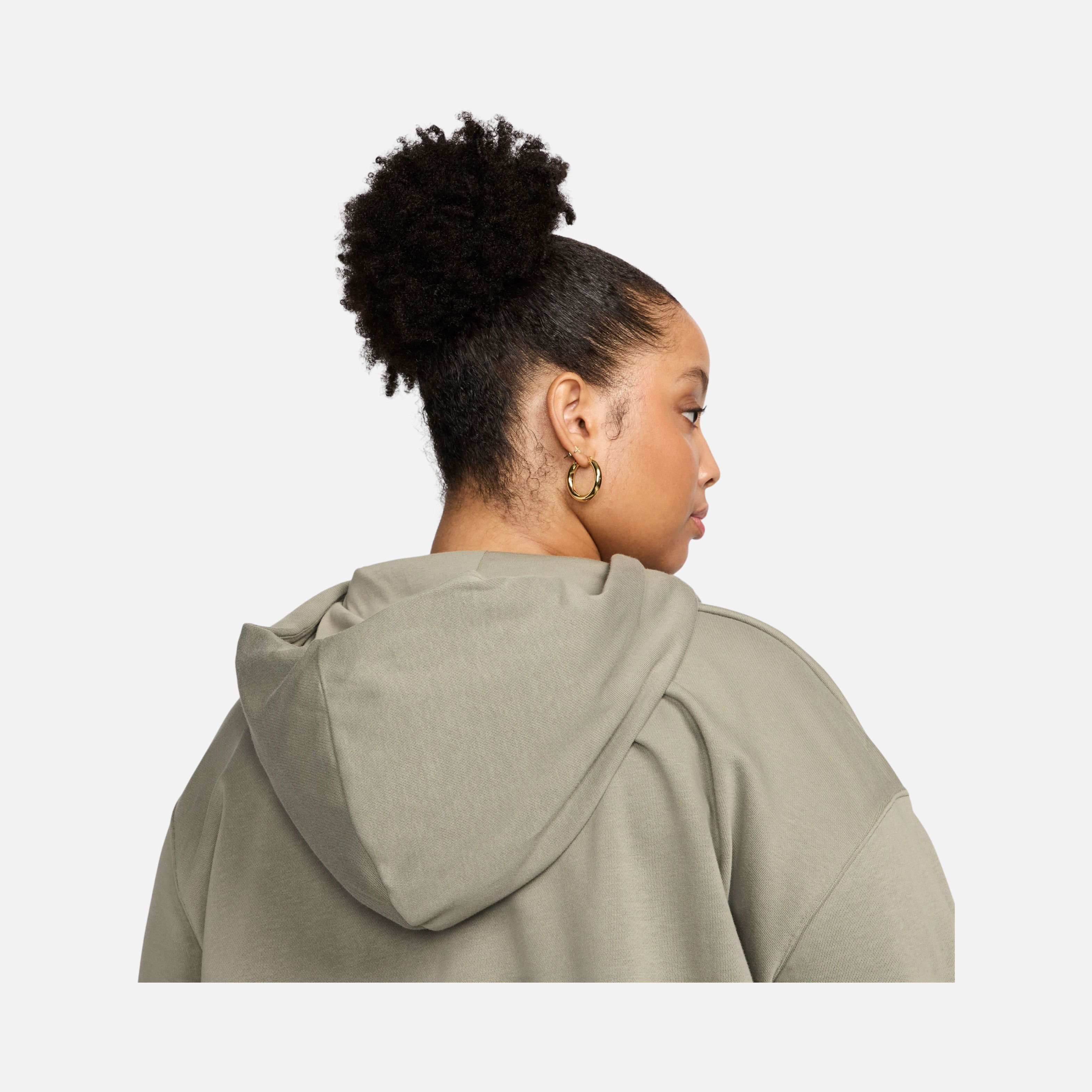 Nike Sportswear Chill Terry Loose French Terry Full-Zip Hoodie (Plus Size) Kadın Sweatshirt