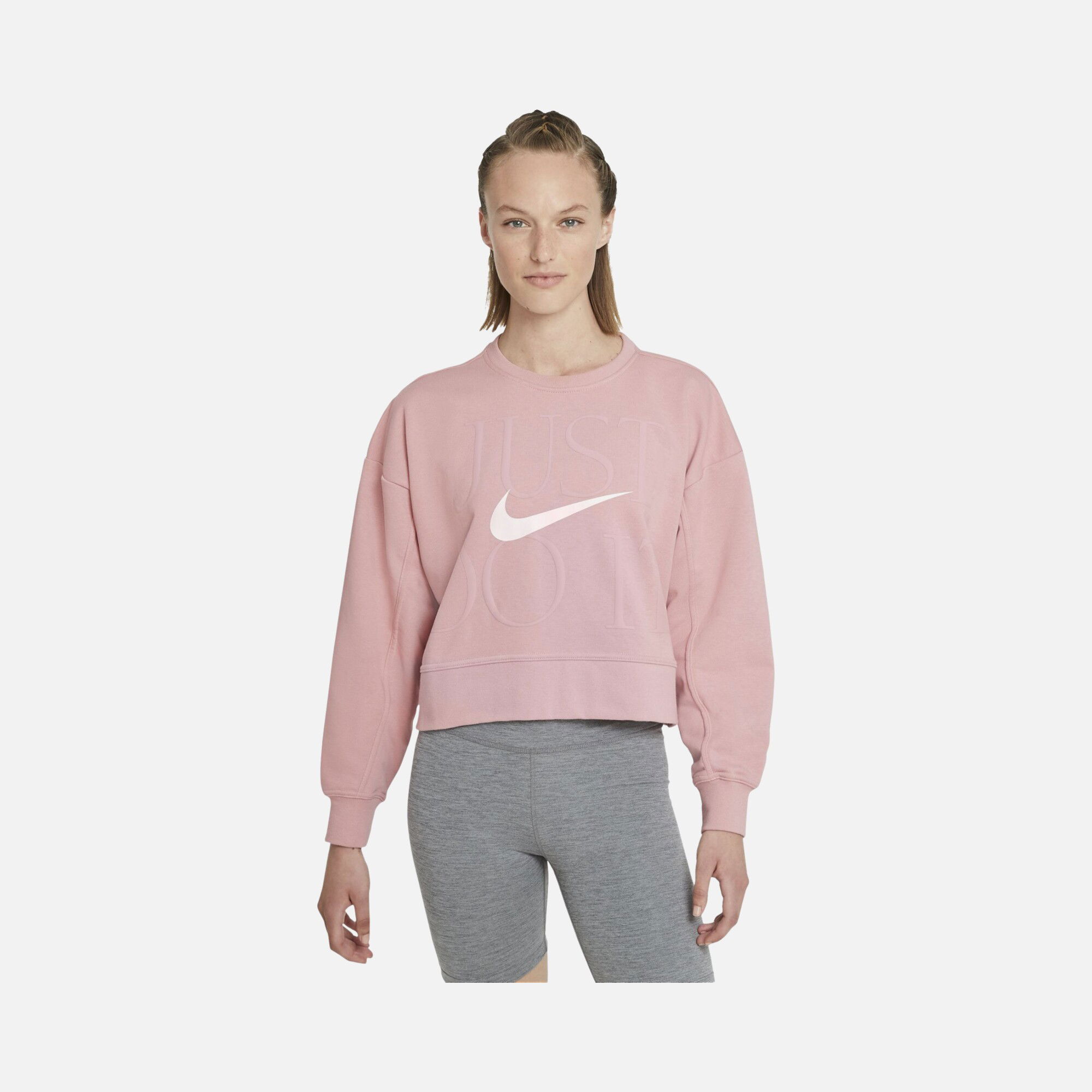 Nike Dri-Fit Get Fit ''Just Do It'' Training Kadın Sweatshirt