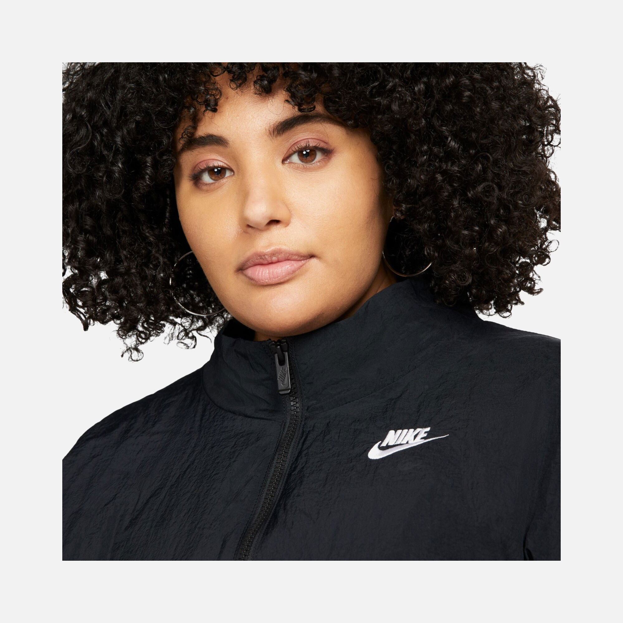 Nike Sportswear Essential Windrunner Woven (Plus-Size) Full-Zip Kadın Ceket