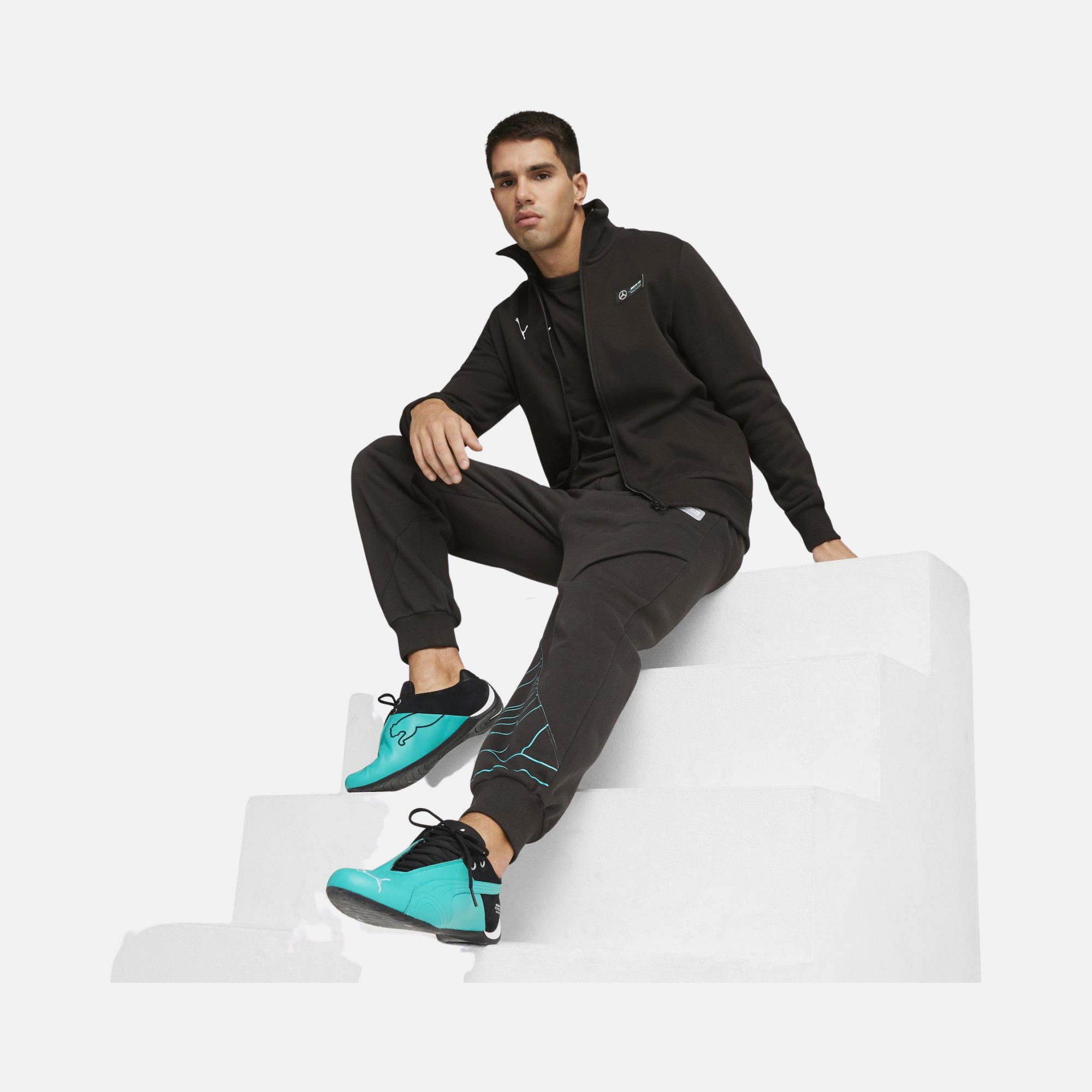 Puma Sportswear Mercedes-AMG Essentials Fleece Full-Zip Hoodie Erkek Ceket