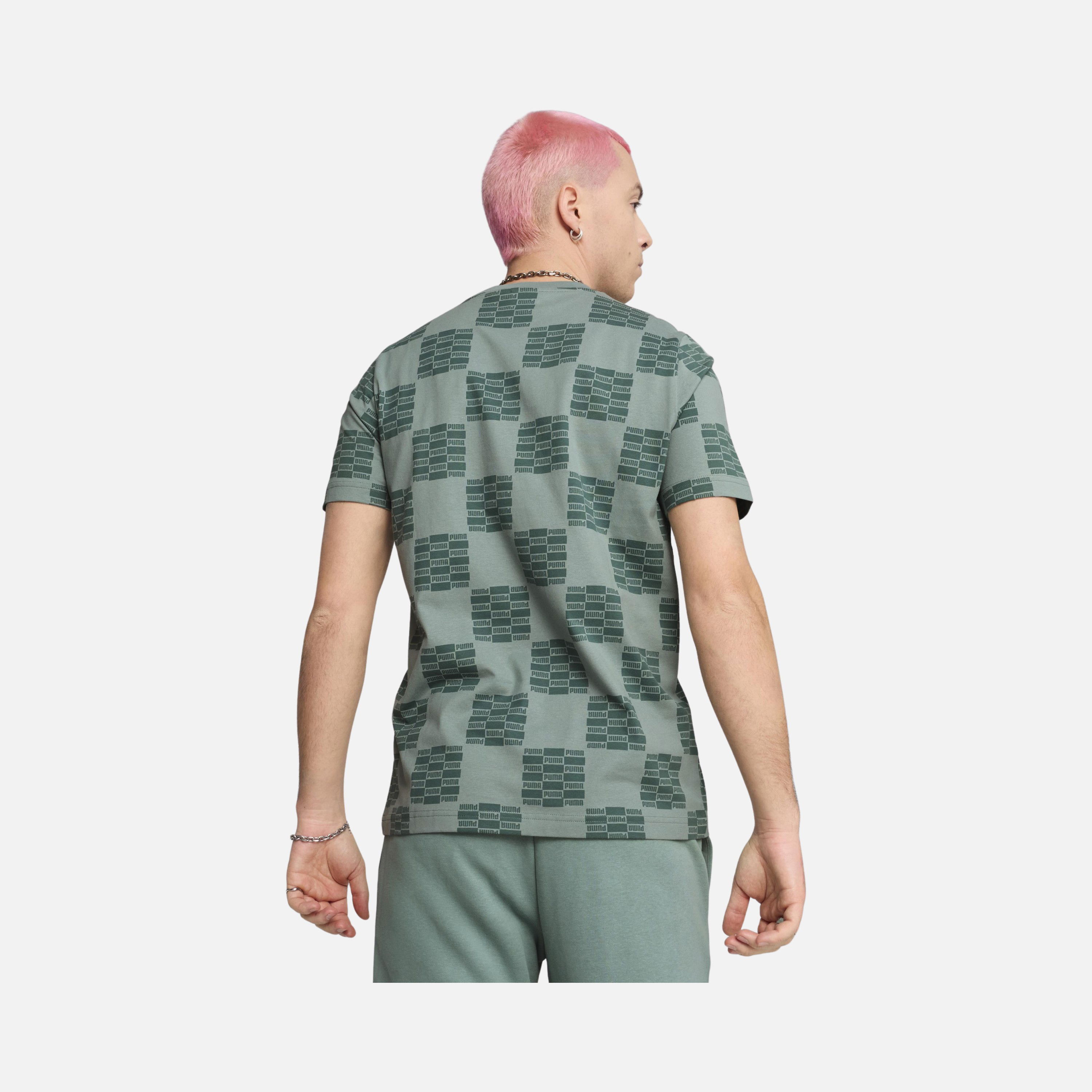 Puma Sportswear United All Over Printed Regular-Fit Short-Sleeve Erkek Tişört