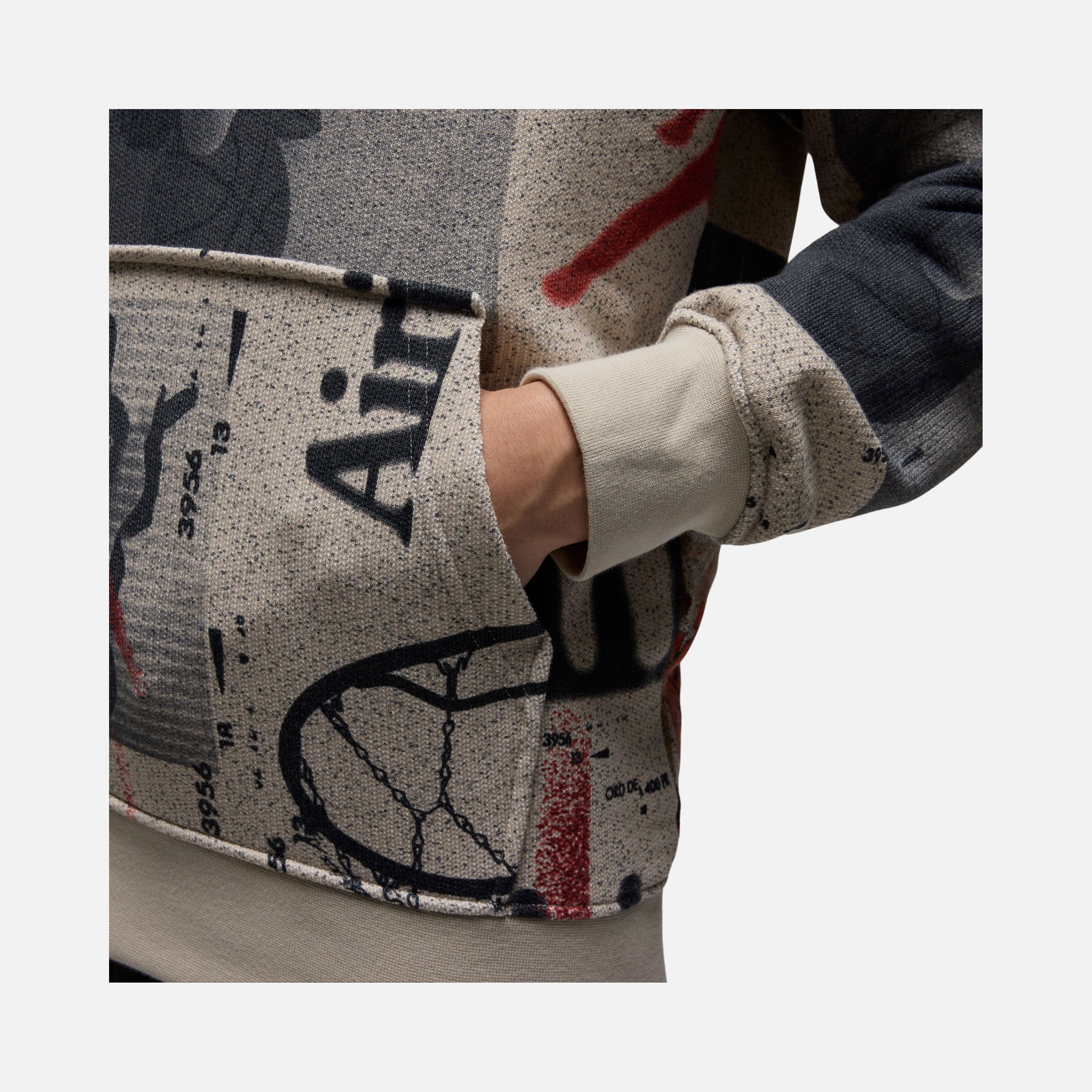 Nike Jordan Flight Heritage Knit Pullover Hoodie Erkek Sweatshirt