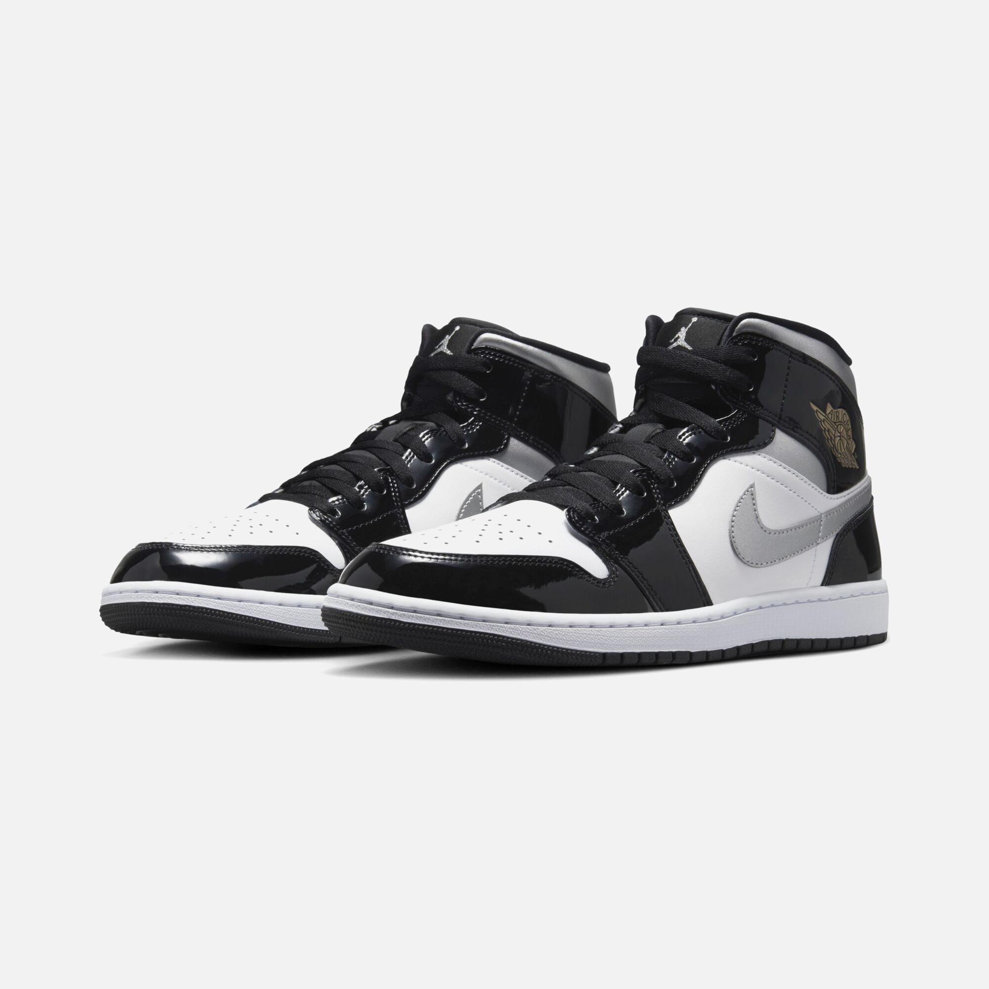 Nike Air Jordan 1 Mid SE ''Patent Leather Upper Details'' Erkek Spor Ayakkabı