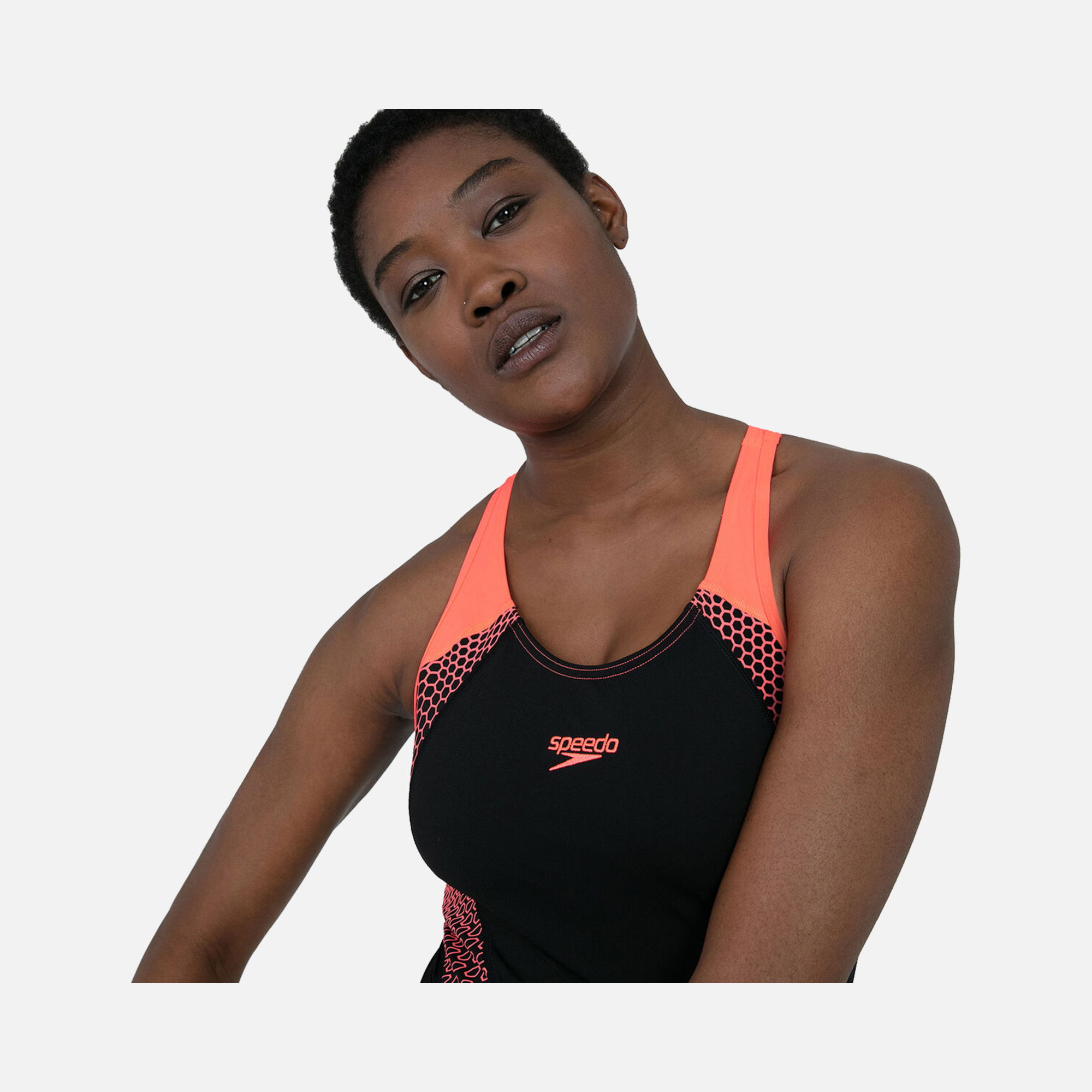 Speedo Hexagonal Laneback Kadın Mayo