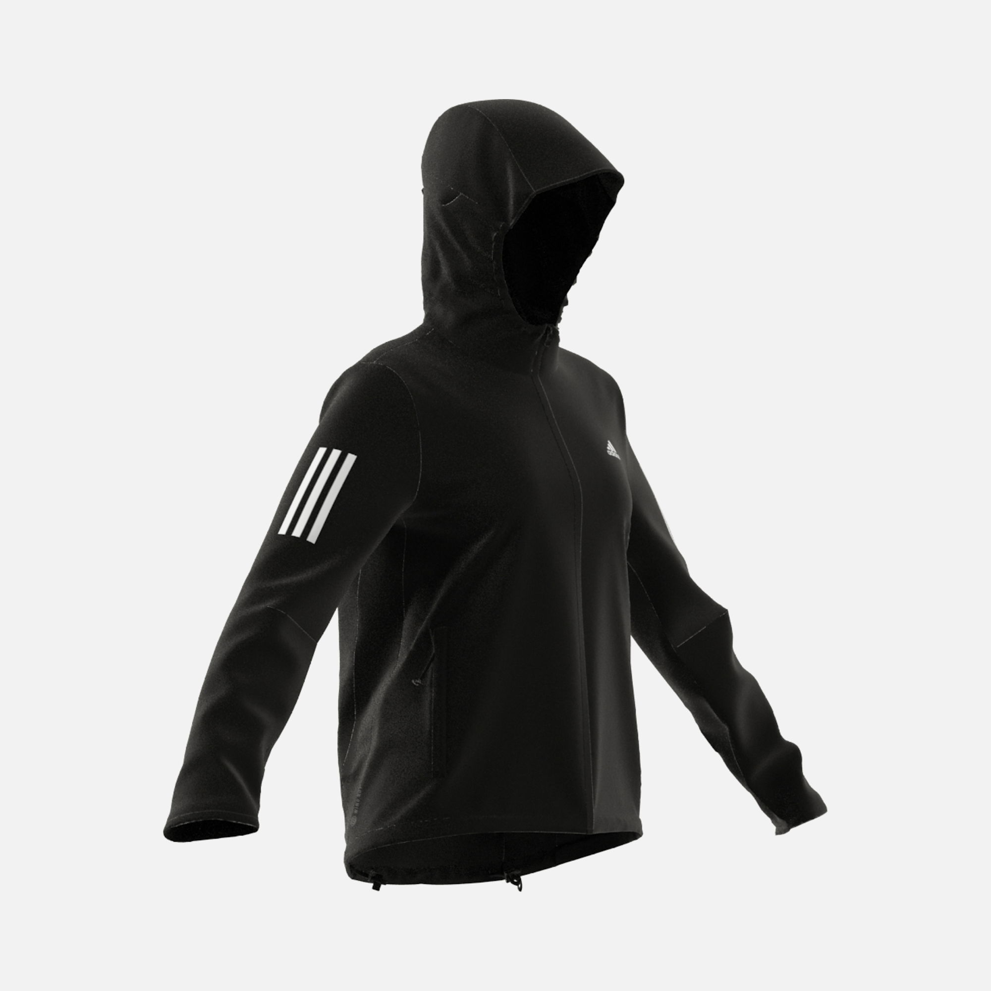 adidas Own the Run 3-Stripes Hooded Running Windbreaker Kadın Ceket
