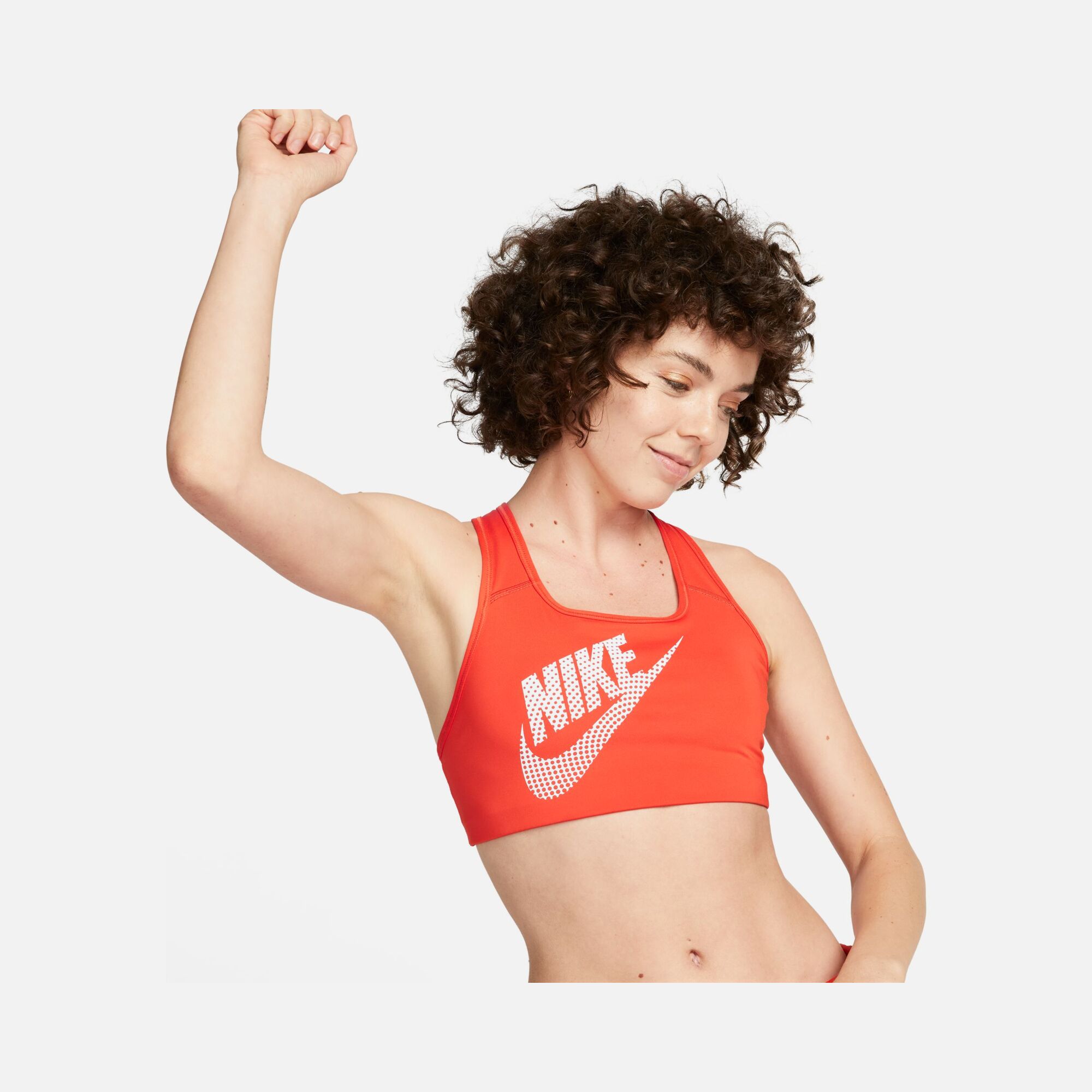 Nike Dri-Fit Swoosh Medium-Support Non-Padded Dance Training Kadın Bra