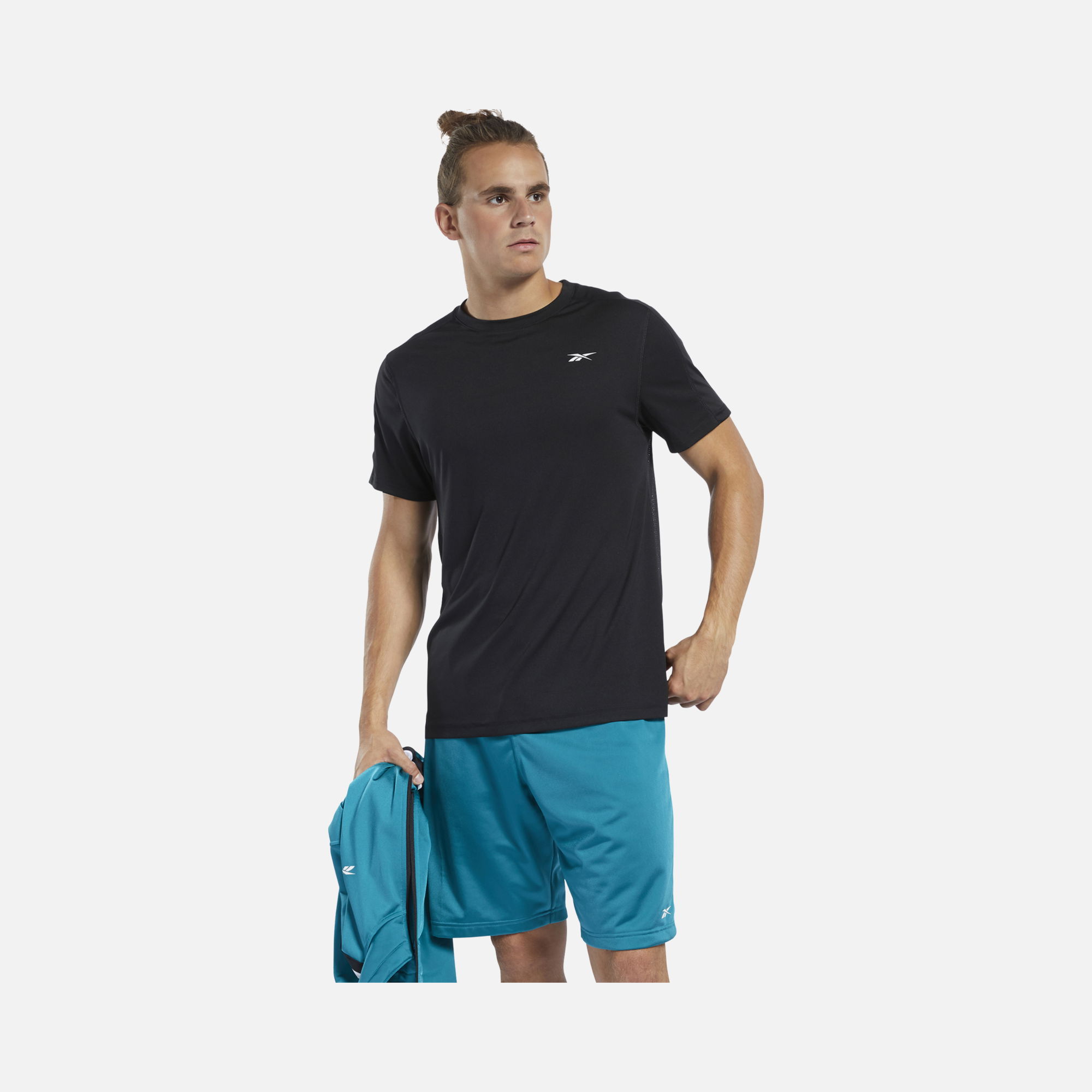 Reebok Workout Short-Sleeve Ready Tech Erkek Tişört