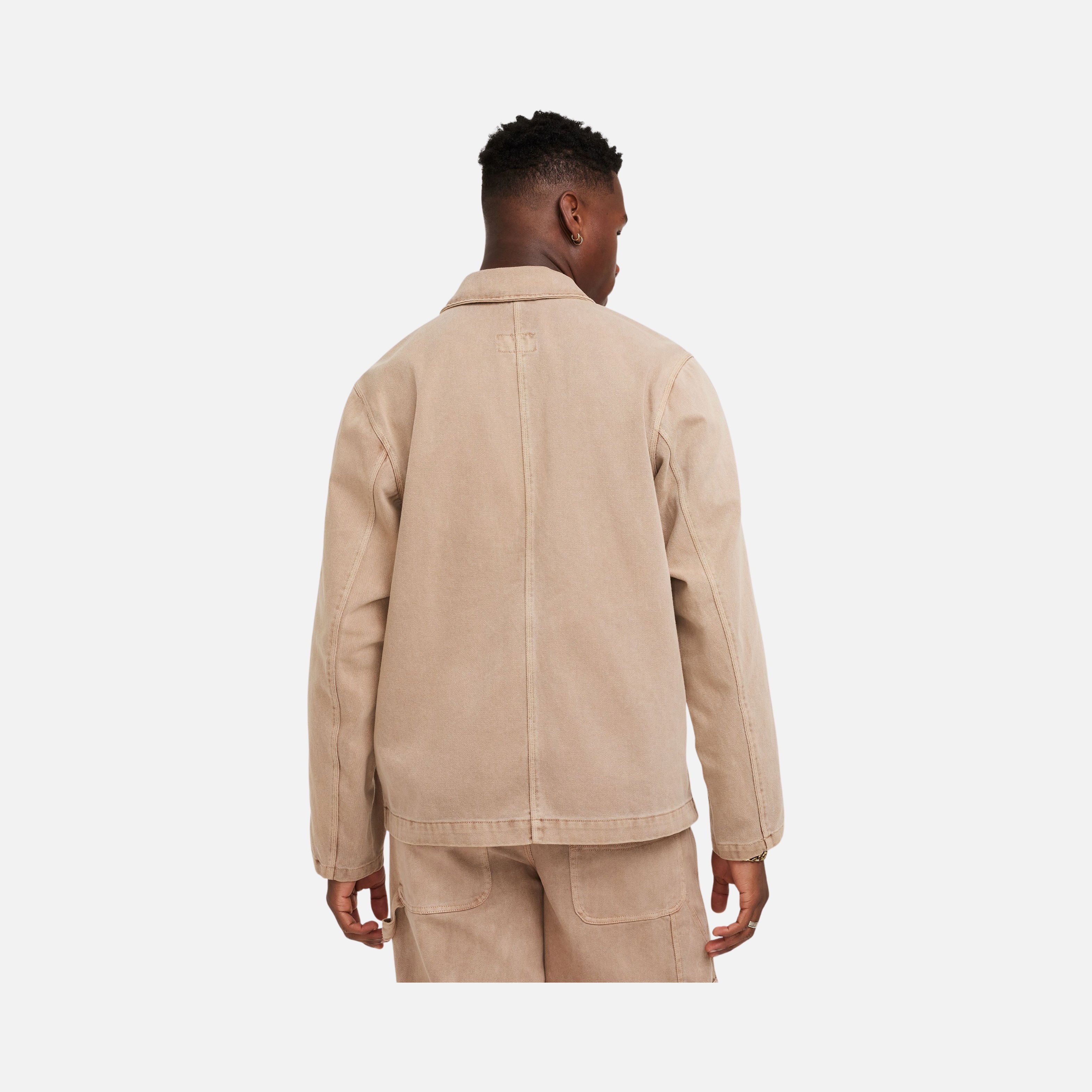 Nike Sportswear Life Chore Coat Unlined Dye Canvas Woven Fabric Full-Buttoned Erkek Ceket